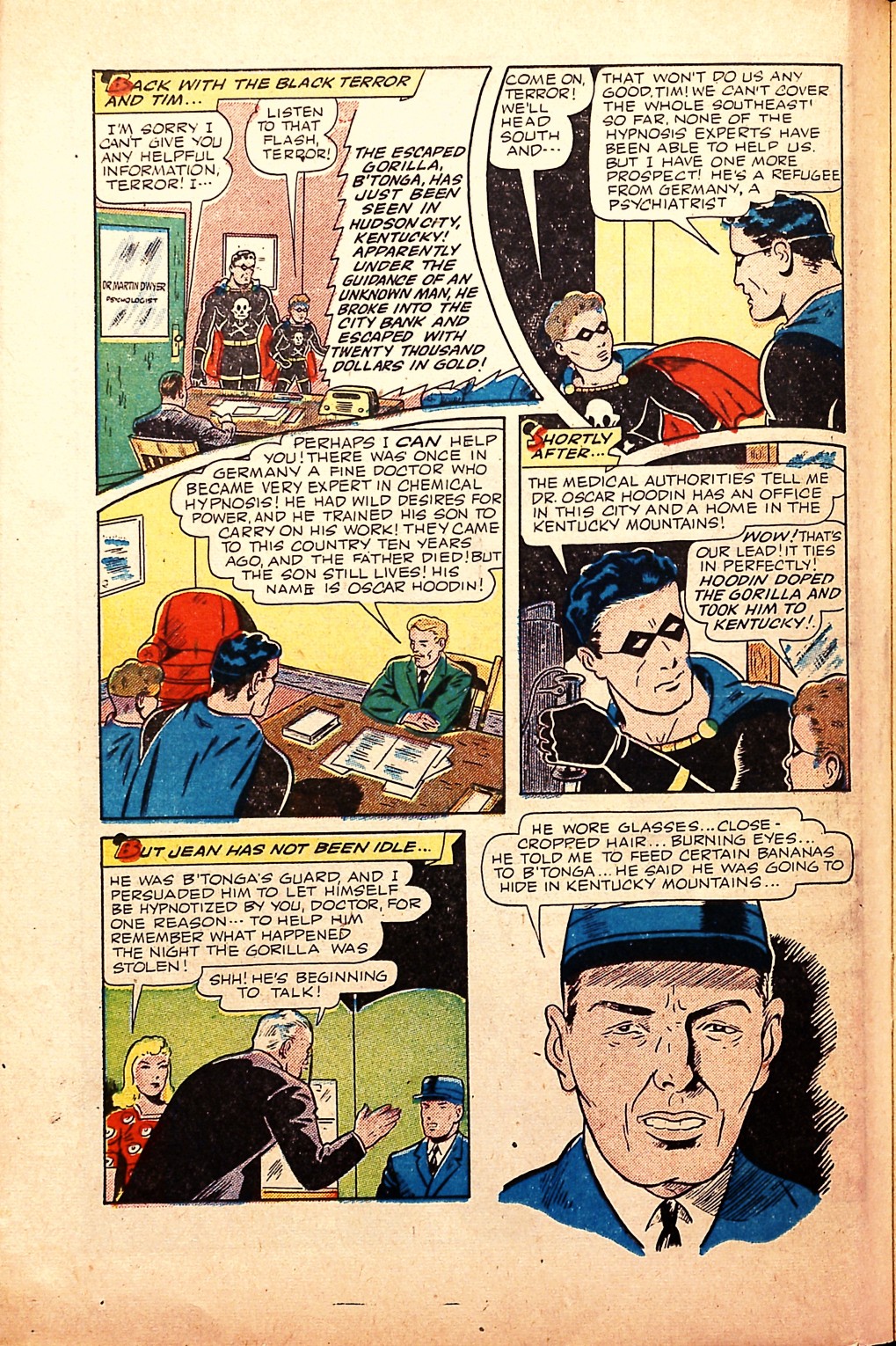 Black Terror, page 34. Black Terror. Public domain in the United States. Intended scans: Digital Comic Museum and Comic Book Plus. https://digitalcomicmuseum.com/