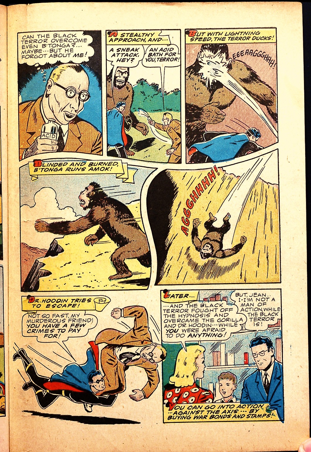 Black Terror, page 39. Black Terror. Public domain in the United States. Intended scans: Digital Comic Museum and Comic Book Plus. https://digitalcomicmuseum.com/