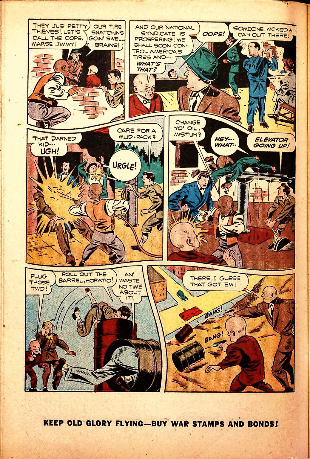 Black Terror, page 44. Black Terror. Public domain in the United States. Intended scans: Digital Comic Museum and Comic Book Plus. https://digitalcomicmuseum.com/