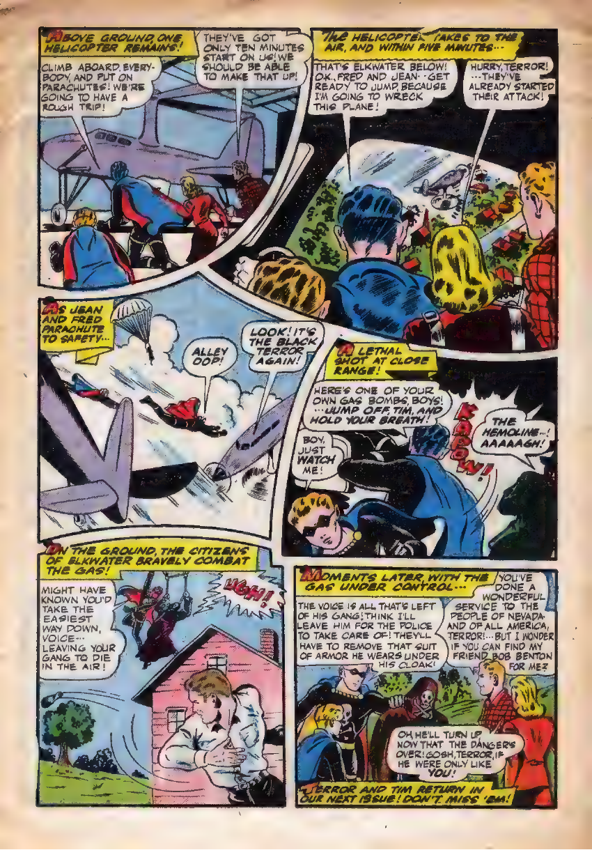 Black Terror, page 13. Black Terror. Public domain in the United States. Intended scans: Digital Comic Museum and Comic Book Plus. https://digitalcomicmuseum.com/
