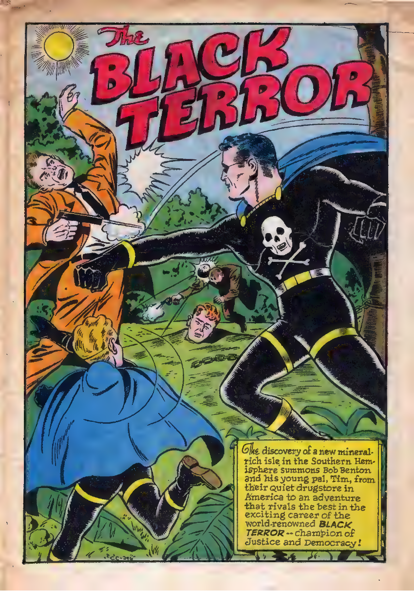 Black Terror, page 15. Black Terror. Public domain in the United States. Intended scans: Digital Comic Museum and Comic Book Plus. https://digitalcomicmuseum.com/