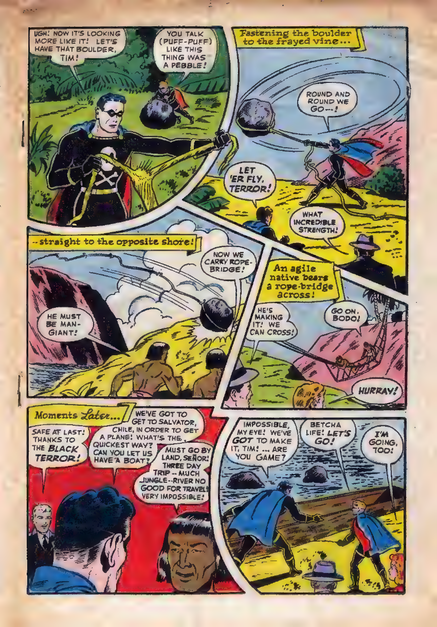 Black Terror, page 19. Black Terror. Public domain in the United States. Intended scans: Digital Comic Museum and Comic Book Plus. https://digitalcomicmuseum.com/