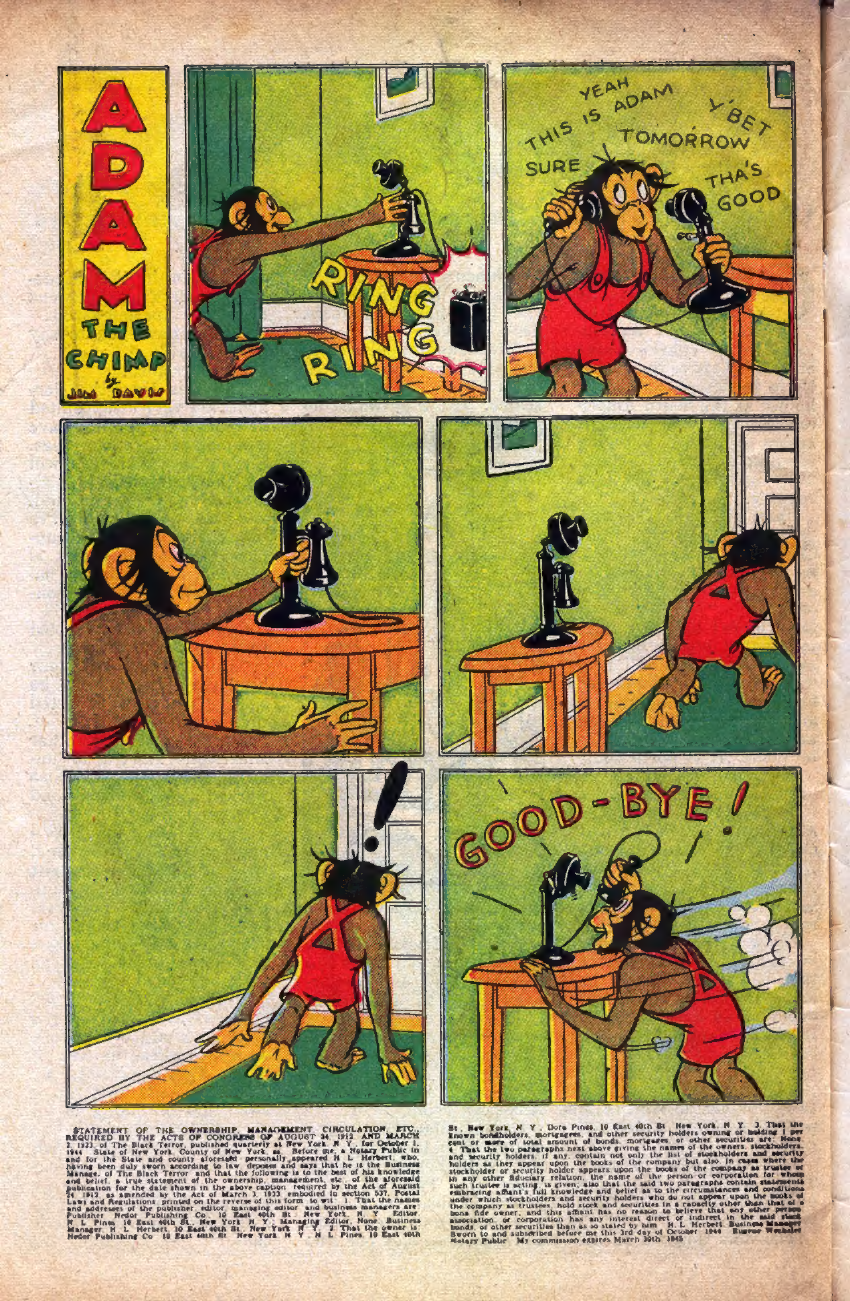 Black Terror, page 34. Black Terror. Public domain in the United States. Intended scans: Digital Comic Museum and Comic Book Plus. https://digitalcomicmuseum.com/