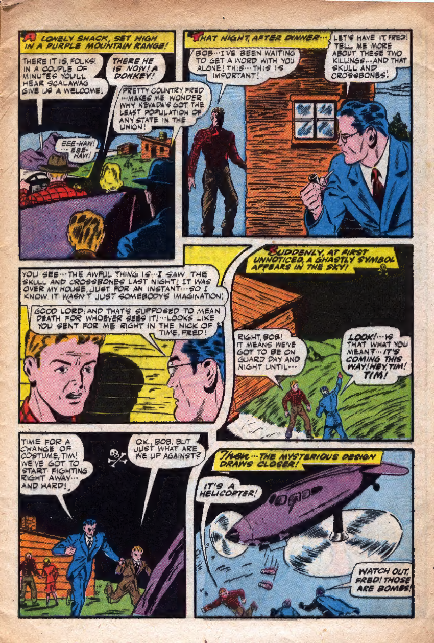 Black Terror, page 5. Black Terror. Public domain in the United States. Intended scans: Digital Comic Museum and Comic Book Plus. https://digitalcomicmuseum.com/