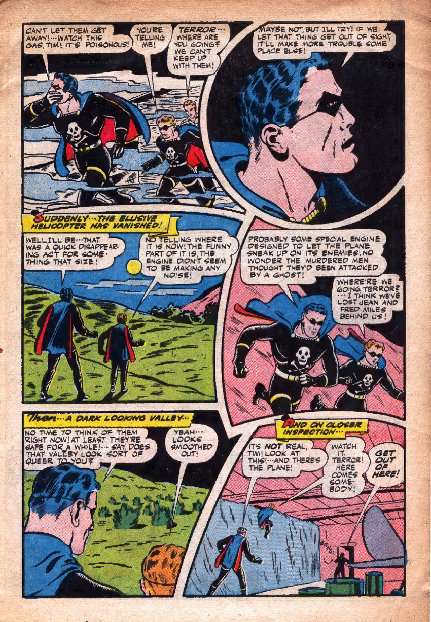 Black Terror, page 7. Black Terror. Public domain in the United States. Intended scans: Digital Comic Museum and Comic Book Plus. https://digitalcomicmuseum.com/
