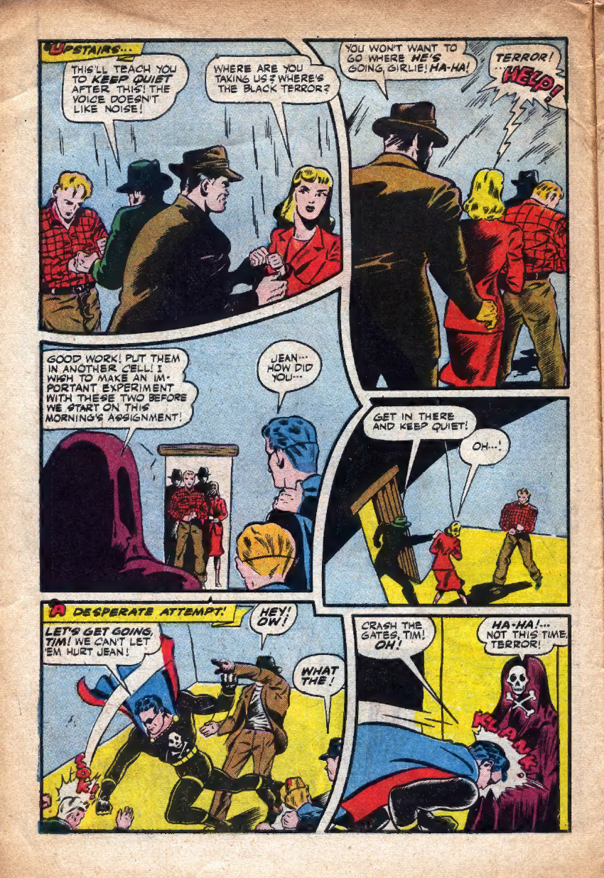 Black Terror, page 10. Black Terror. Public domain in the United States. Intended scans: Digital Comic Museum and Comic Book Plus. https://digitalcomicmuseum.com/