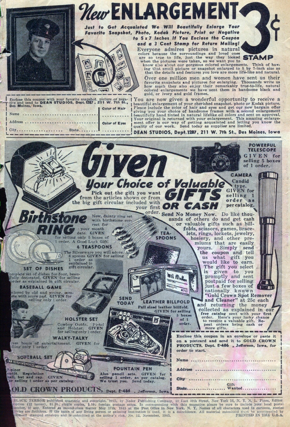 Black Terror, page 2. Black Terror. Public domain in the United States. Intended scans: Digital Comic Museum and Comic Book Plus. https://digitalcomicmuseum.com/
