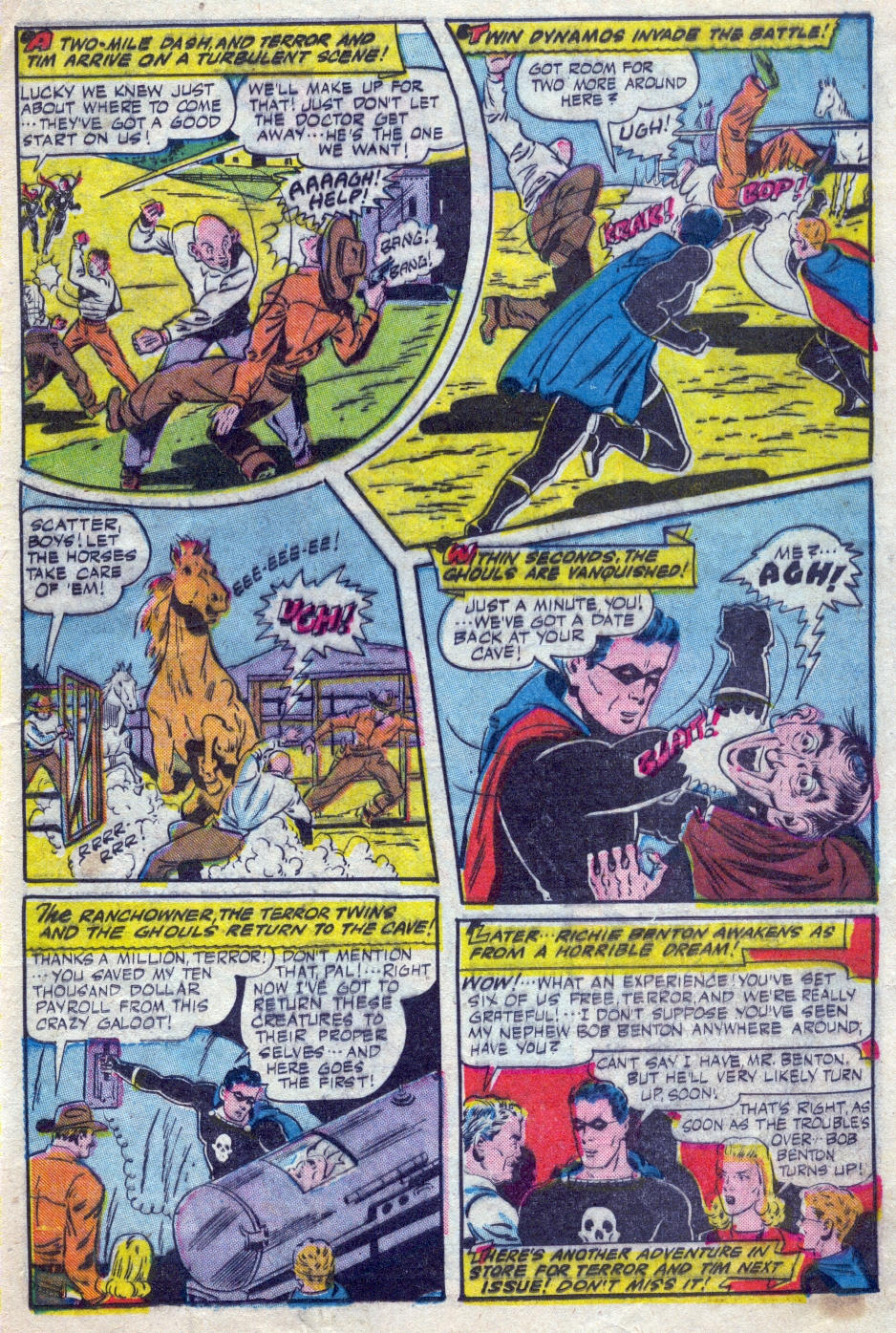 Black Terror, page 13. Black Terror. Public domain in the United States. Intended scans: Digital Comic Museum and Comic Book Plus. https://digitalcomicmuseum.com/