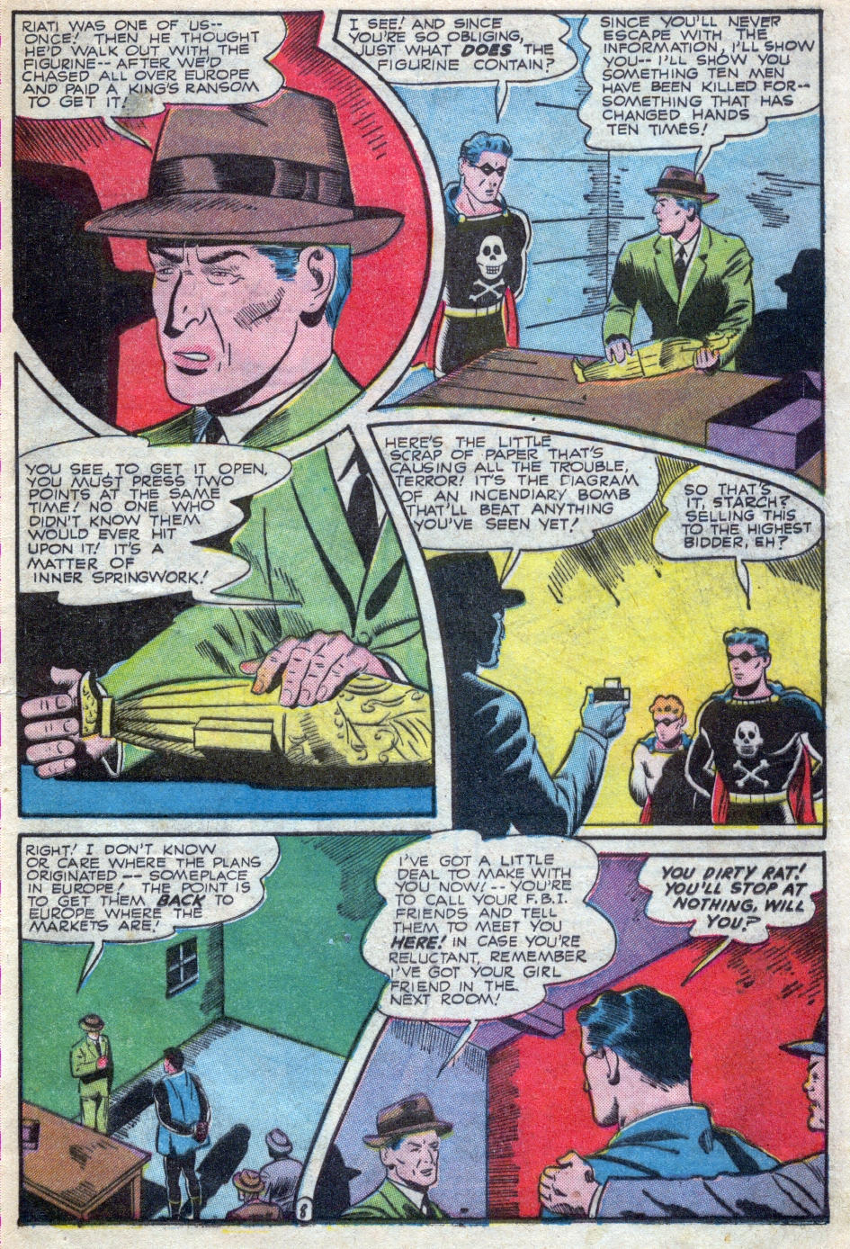 Black Terror, page 21. Black Terror. Public domain in the United States. Intended scans: Digital Comic Museum and Comic Book Plus. https://digitalcomicmuseum.com/