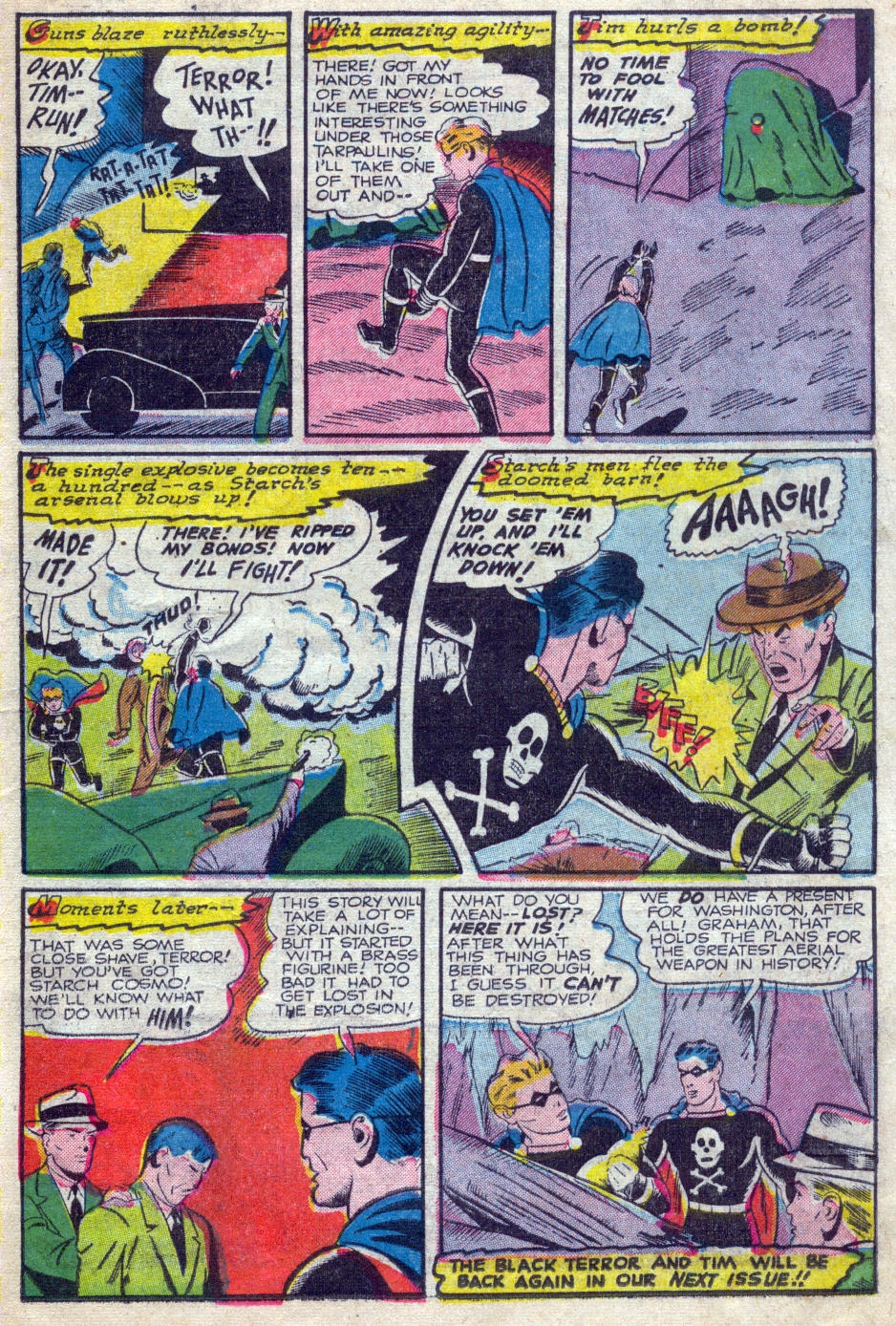 Black Terror, page 23. Black Terror. Public domain in the United States. Intended scans: Digital Comic Museum and Comic Book Plus. https://digitalcomicmuseum.com/