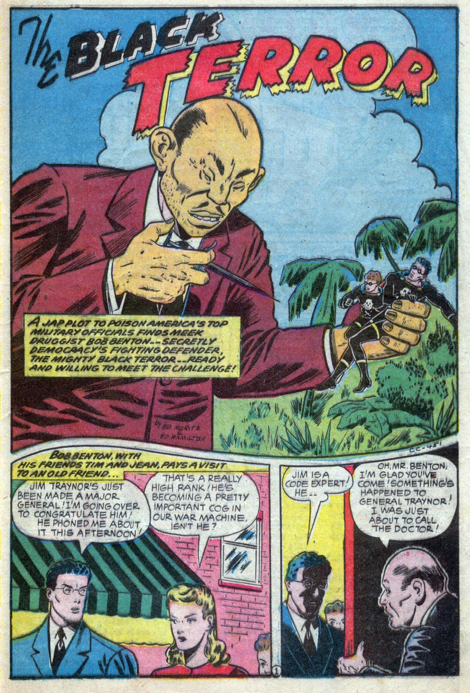 Black Terror, page 25. Black Terror. Public domain in the United States. Intended scans: Digital Comic Museum and Comic Book Plus. https://digitalcomicmuseum.com/