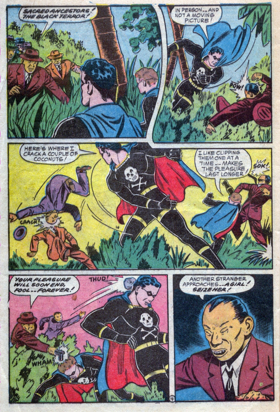 Black Terror, page 28. Black Terror. Public domain in the United States. Intended scans: Digital Comic Museum and Comic Book Plus. https://digitalcomicmuseum.com/
