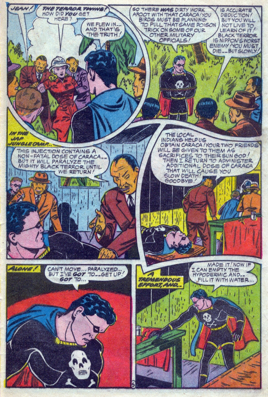 Black Terror, page 29. Black Terror. Public domain in the United States. Intended scans: Digital Comic Museum and Comic Book Plus. https://digitalcomicmuseum.com/