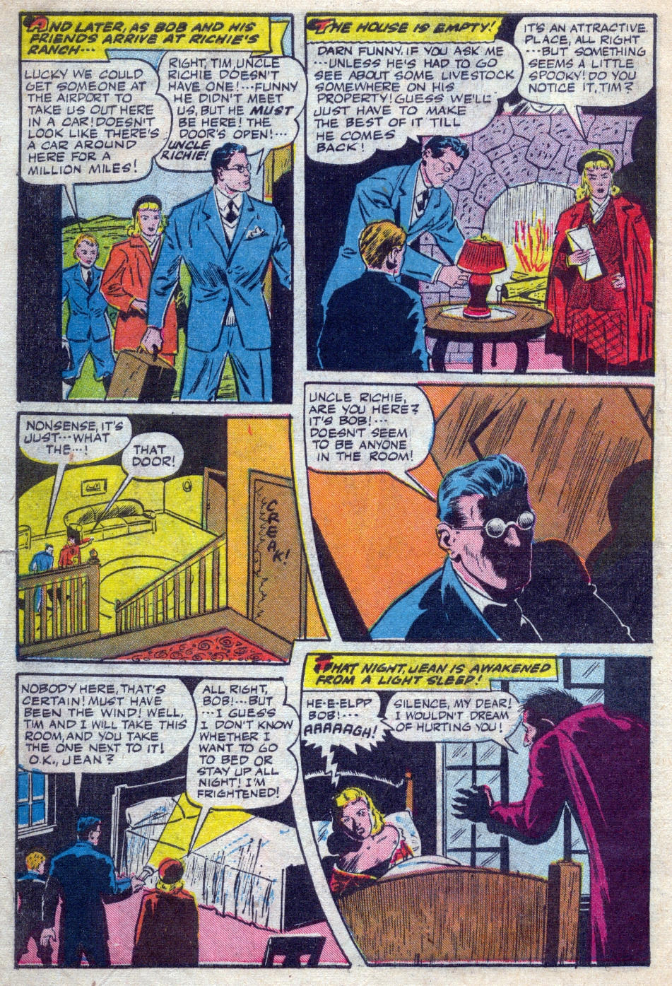 Black Terror, page 6. Black Terror. Public domain in the United States. Intended scans: Digital Comic Museum and Comic Book Plus. https://digitalcomicmuseum.com/