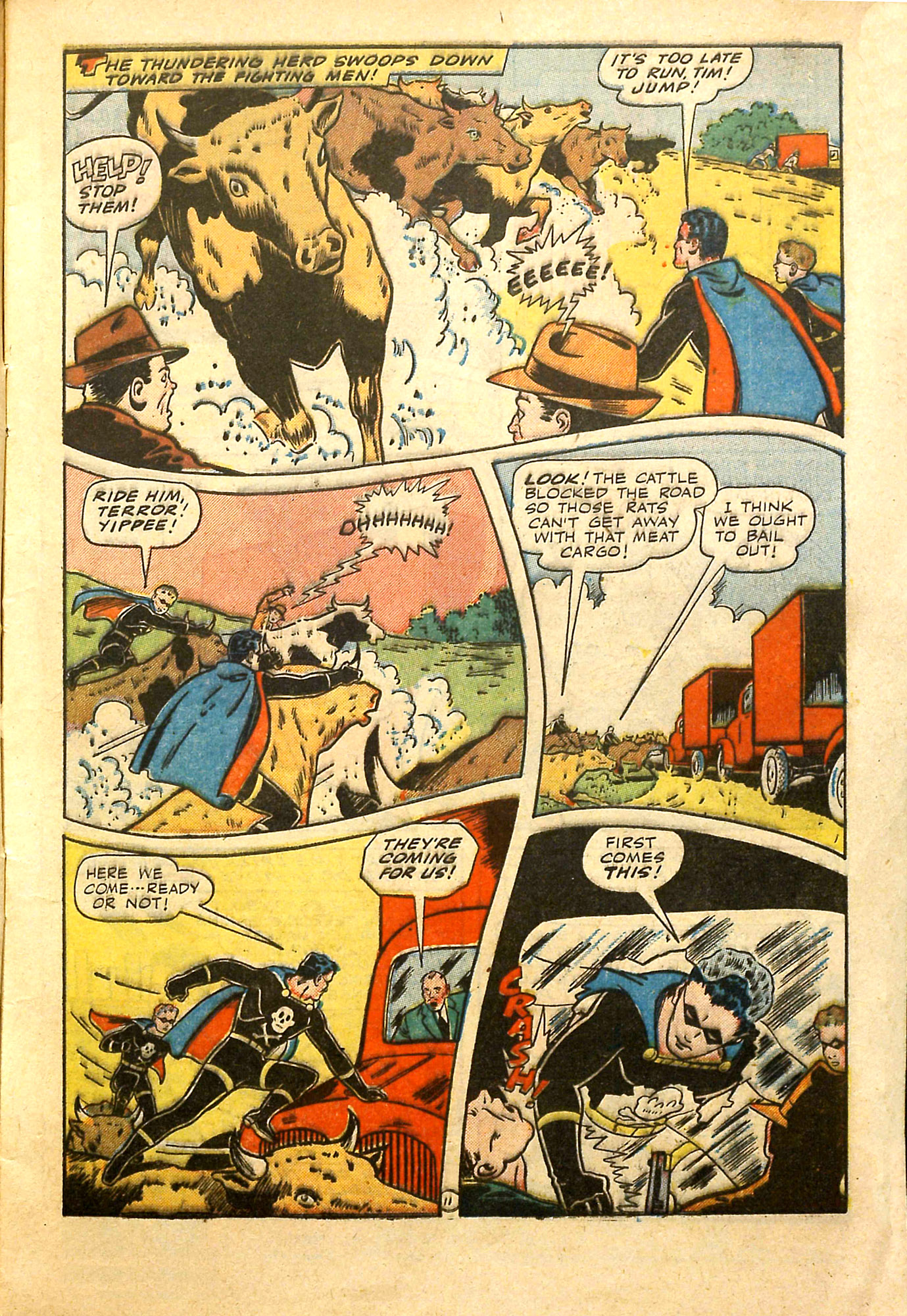 Black Terror, page 14. Black Terror. Public domain in the United States. Intended scans: Digital Comic Museum and Comic Book Plus. https://digitalcomicmuseum.com/