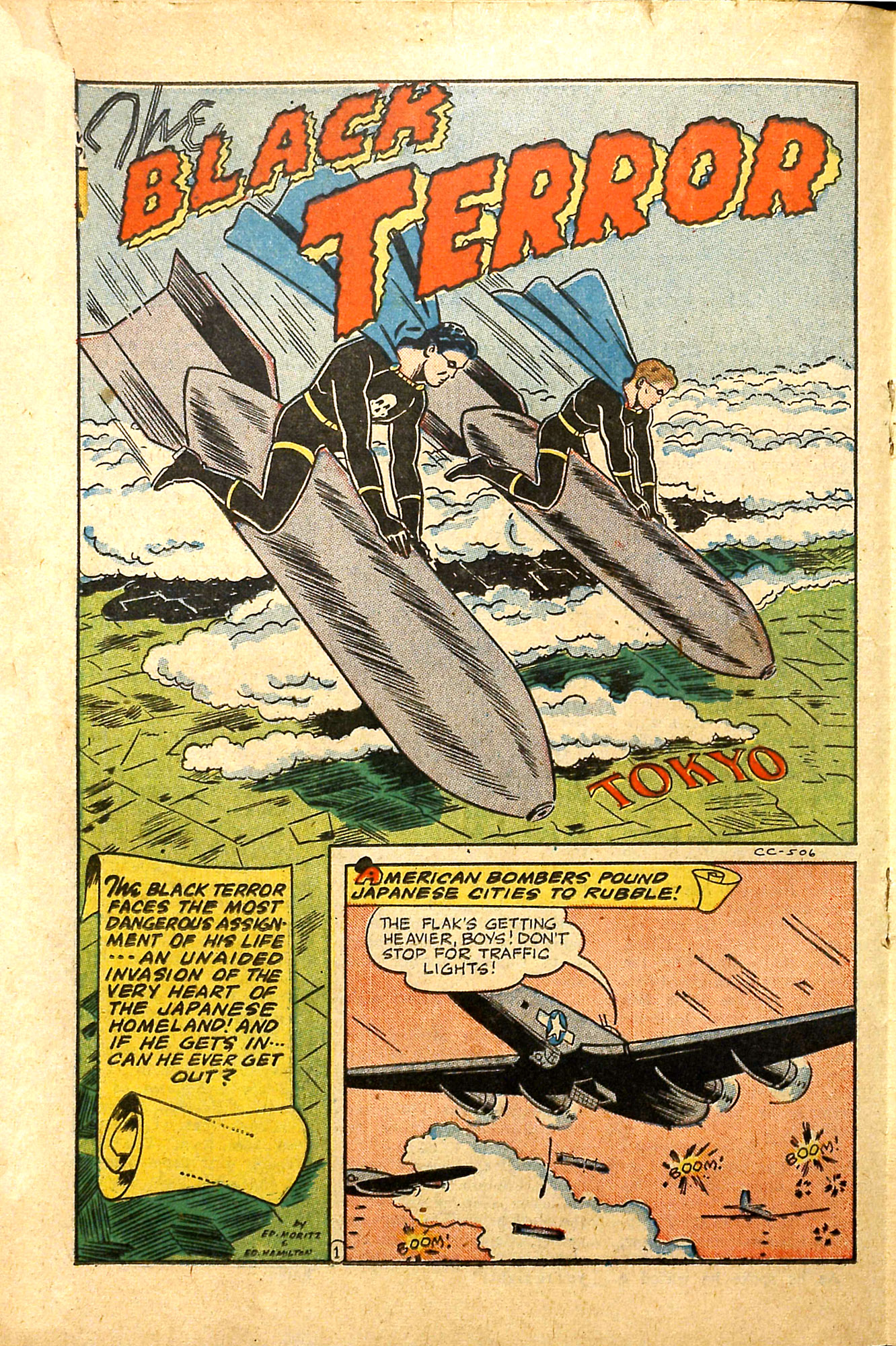 Black Terror, page 27. Black Terror. Public domain in the United States. Intended scans: Digital Comic Museum and Comic Book Plus. https://digitalcomicmuseum.com/