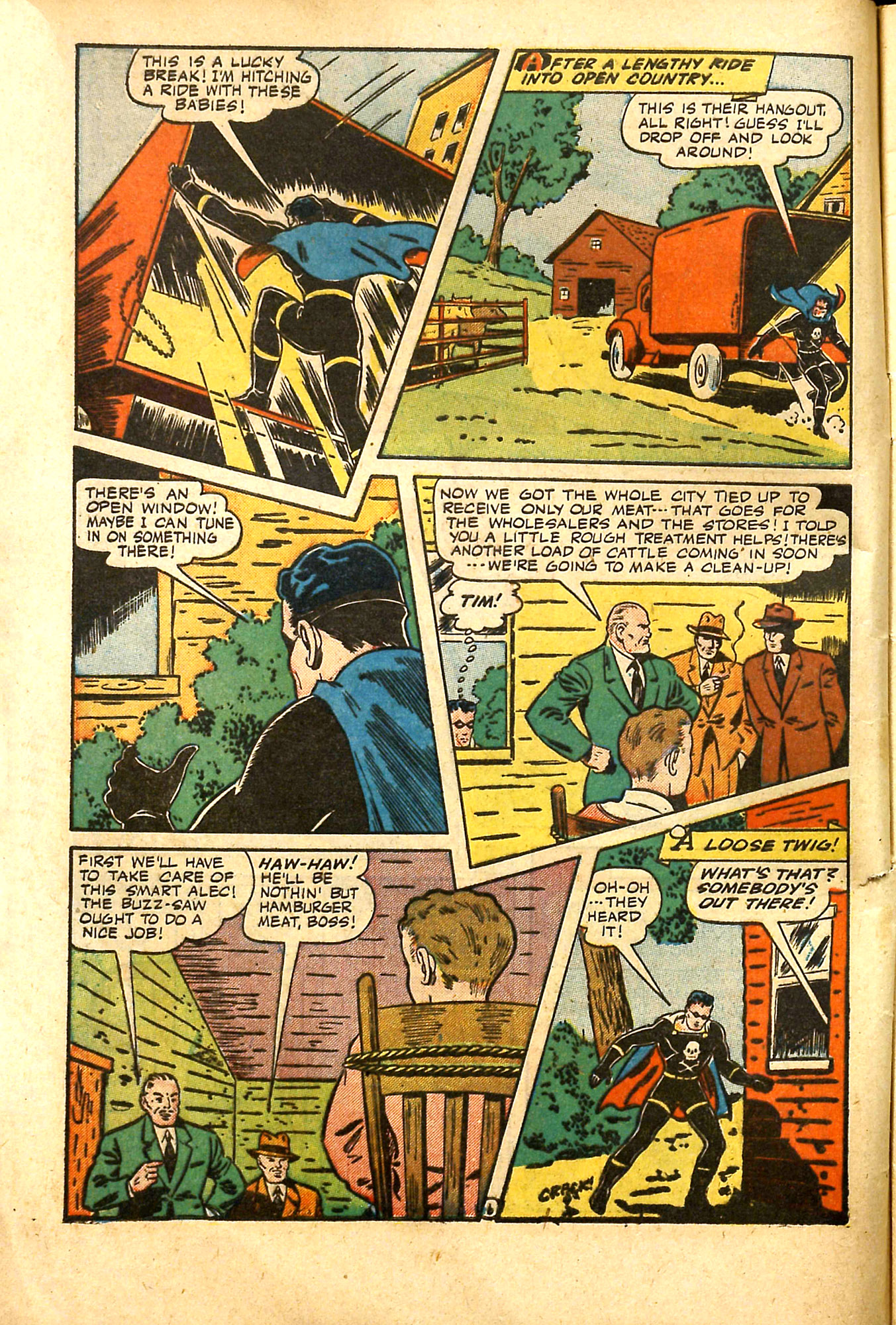 Black Terror, page 9. Black Terror. Public domain in the United States. Intended scans: Digital Comic Museum and Comic Book Plus. https://digitalcomicmuseum.com/