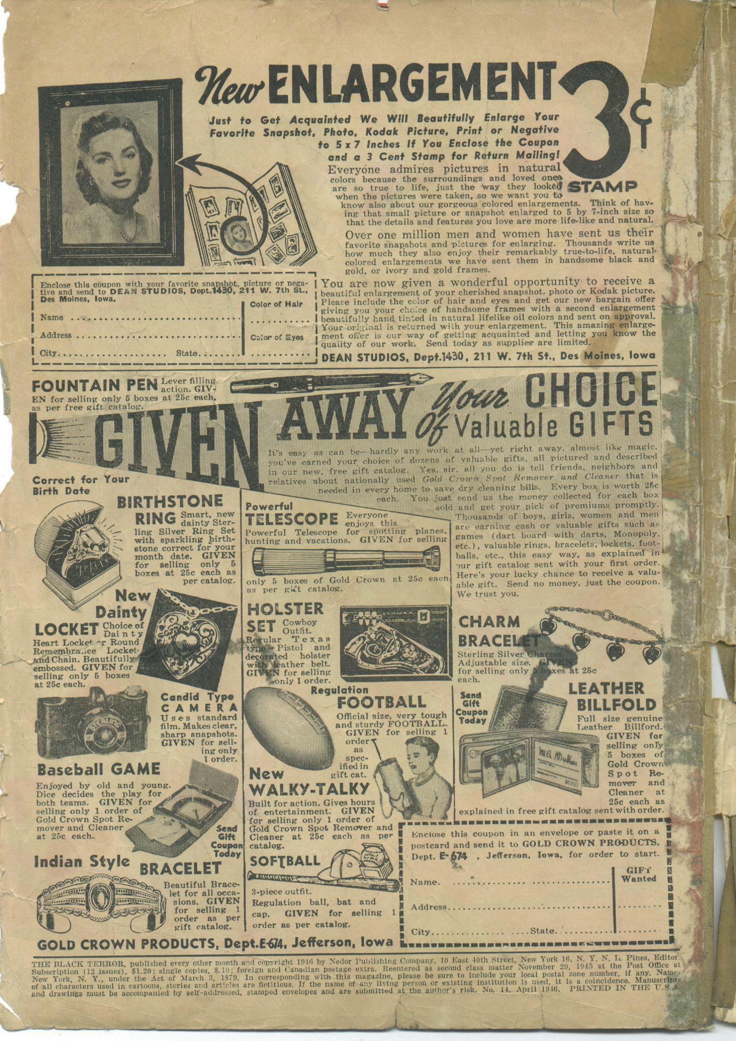 Black Terror, page 2. Black Terror. Public domain in the United States. Intended scans: Digital Comic Museum and Comic Book Plus. https://digitalcomicmuseum.com/