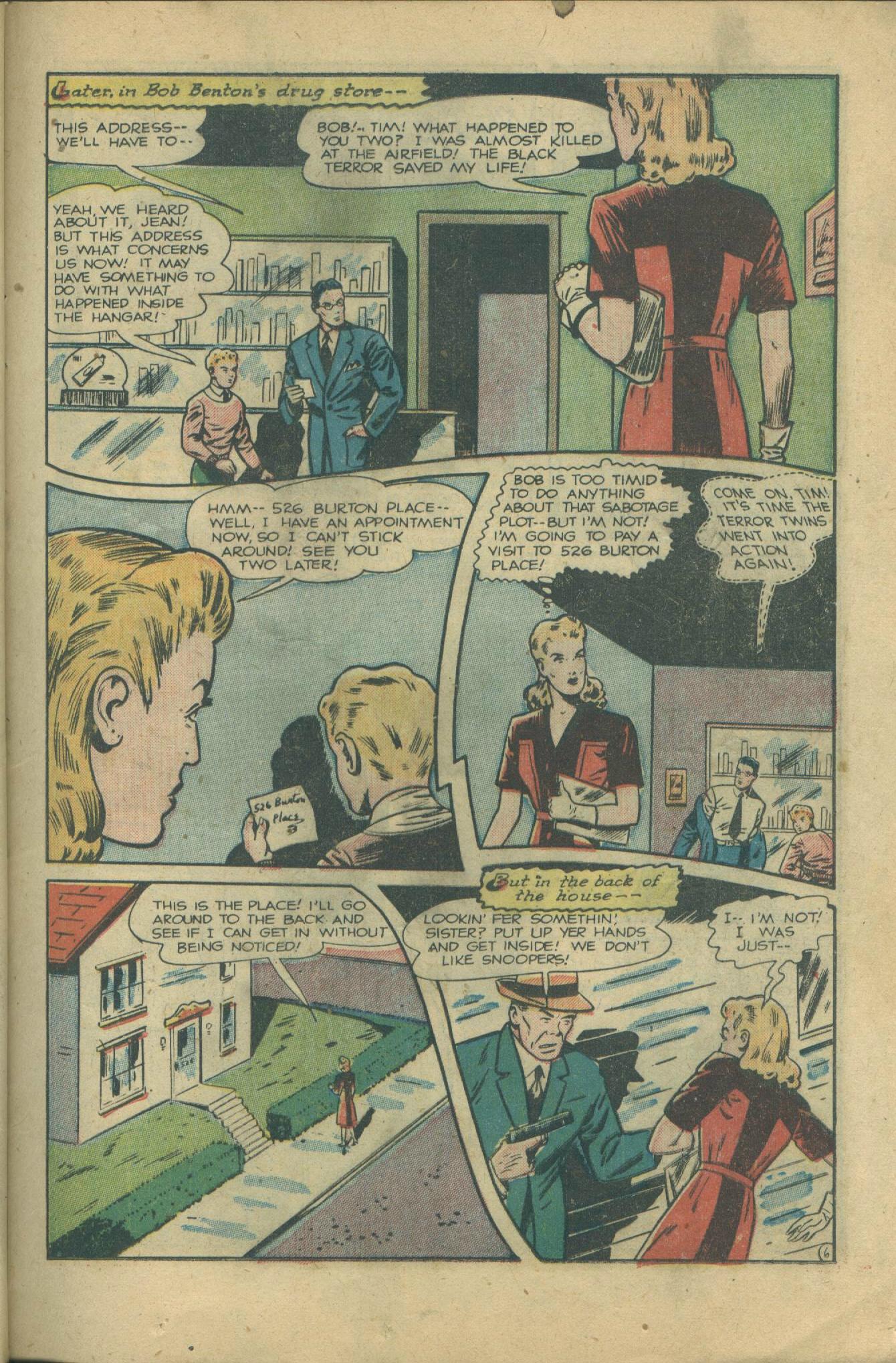 Black Terror, page 17. Black Terror. Public domain in the United States. Intended scans: Digital Comic Museum and Comic Book Plus. https://digitalcomicmuseum.com/