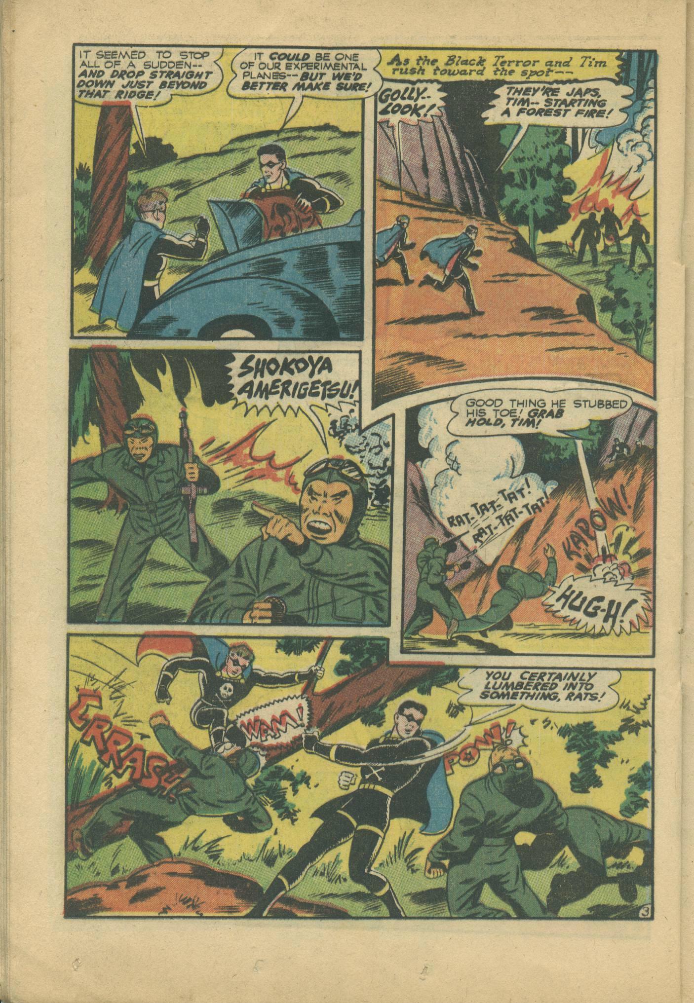 Black Terror, page 28. Black Terror. Public domain in the United States. Intended scans: Digital Comic Museum and Comic Book Plus. https://digitalcomicmuseum.com/