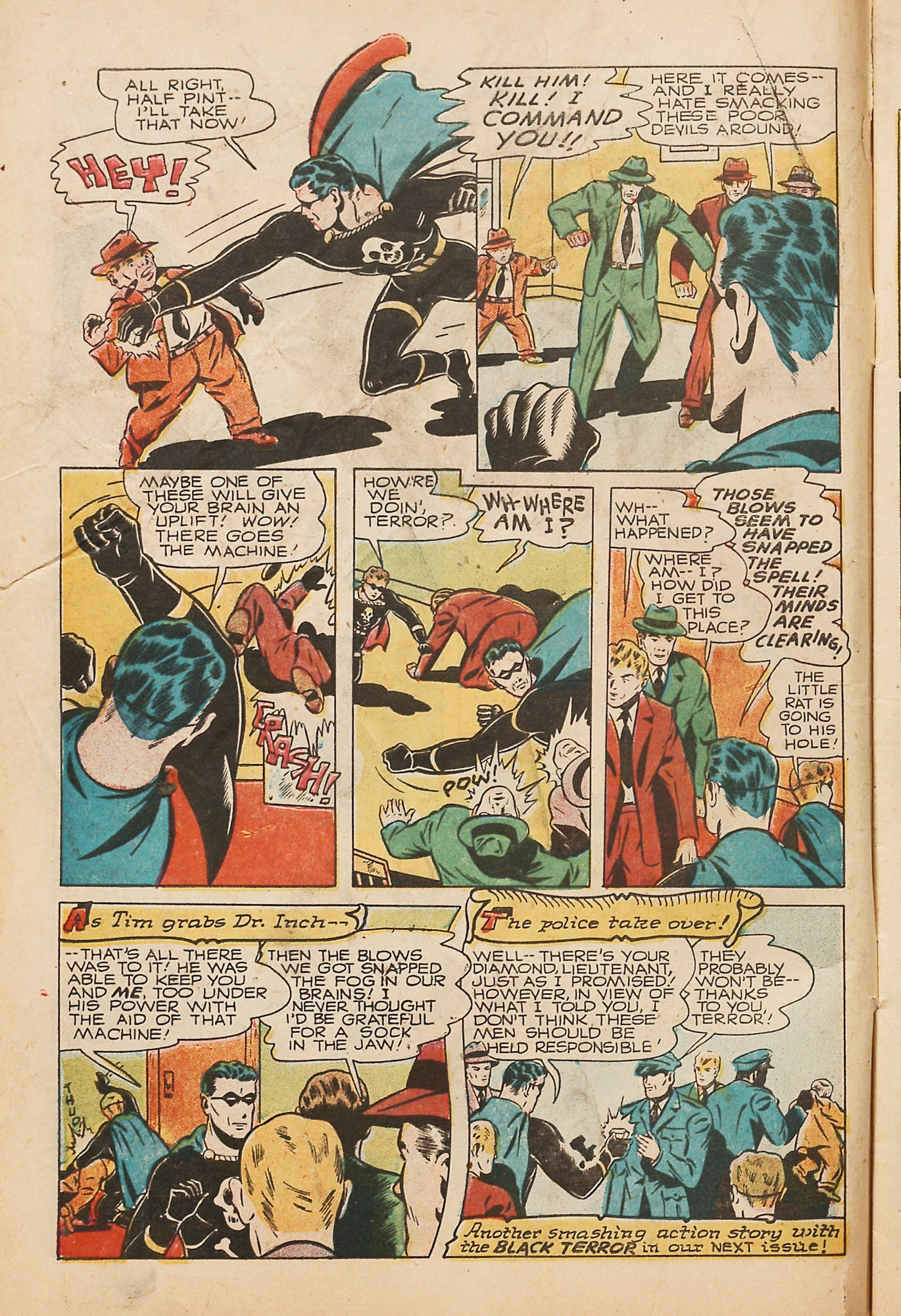 Black Terror, page 12. Black Terror. Public domain in the United States. Intended scans: Digital Comic Museum and Comic Book Plus. https://digitalcomicmuseum.com/