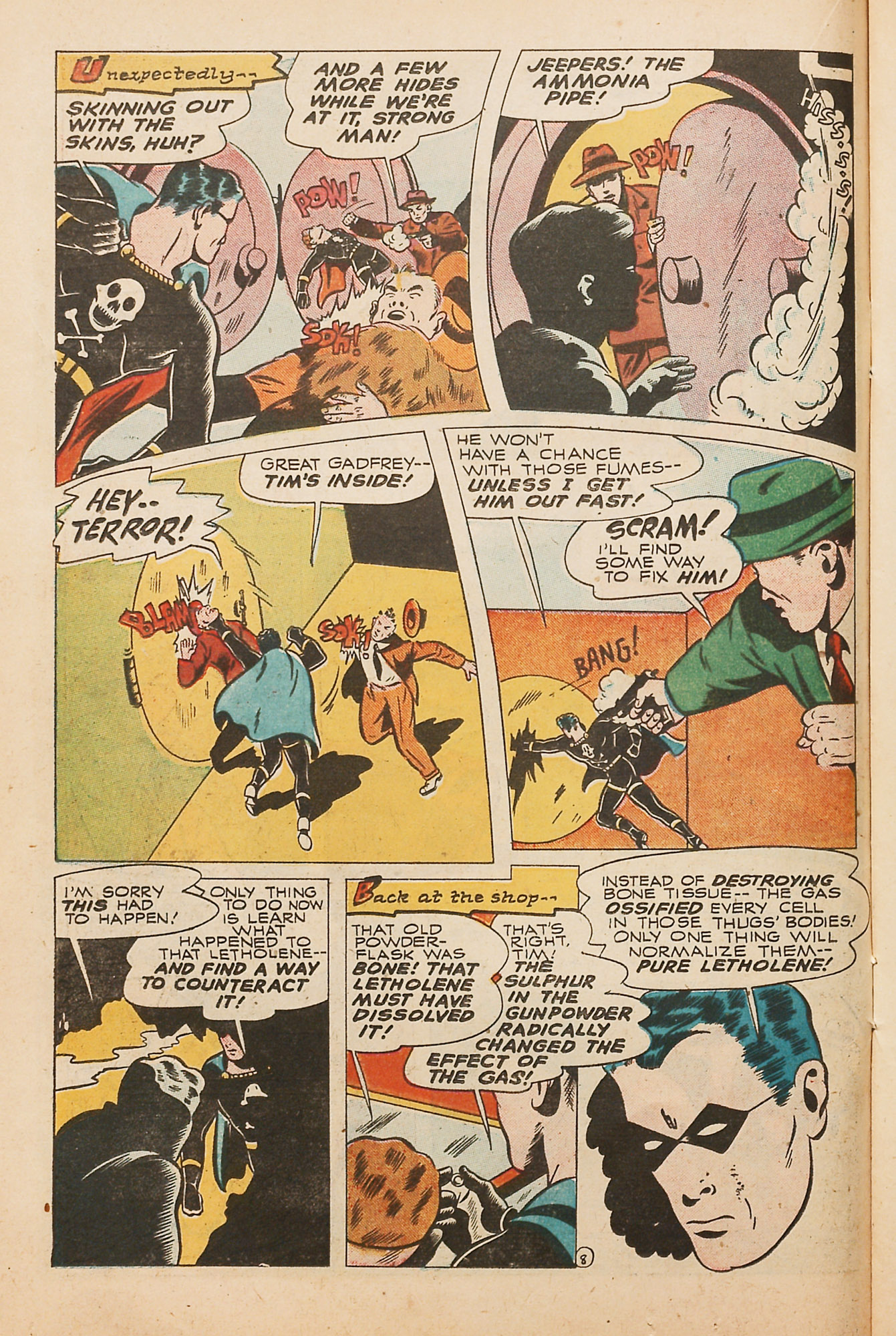 Black Terror, page 22. Black Terror. Public domain in the United States. Intended scans: Digital Comic Museum and Comic Book Plus. https://digitalcomicmuseum.com/
