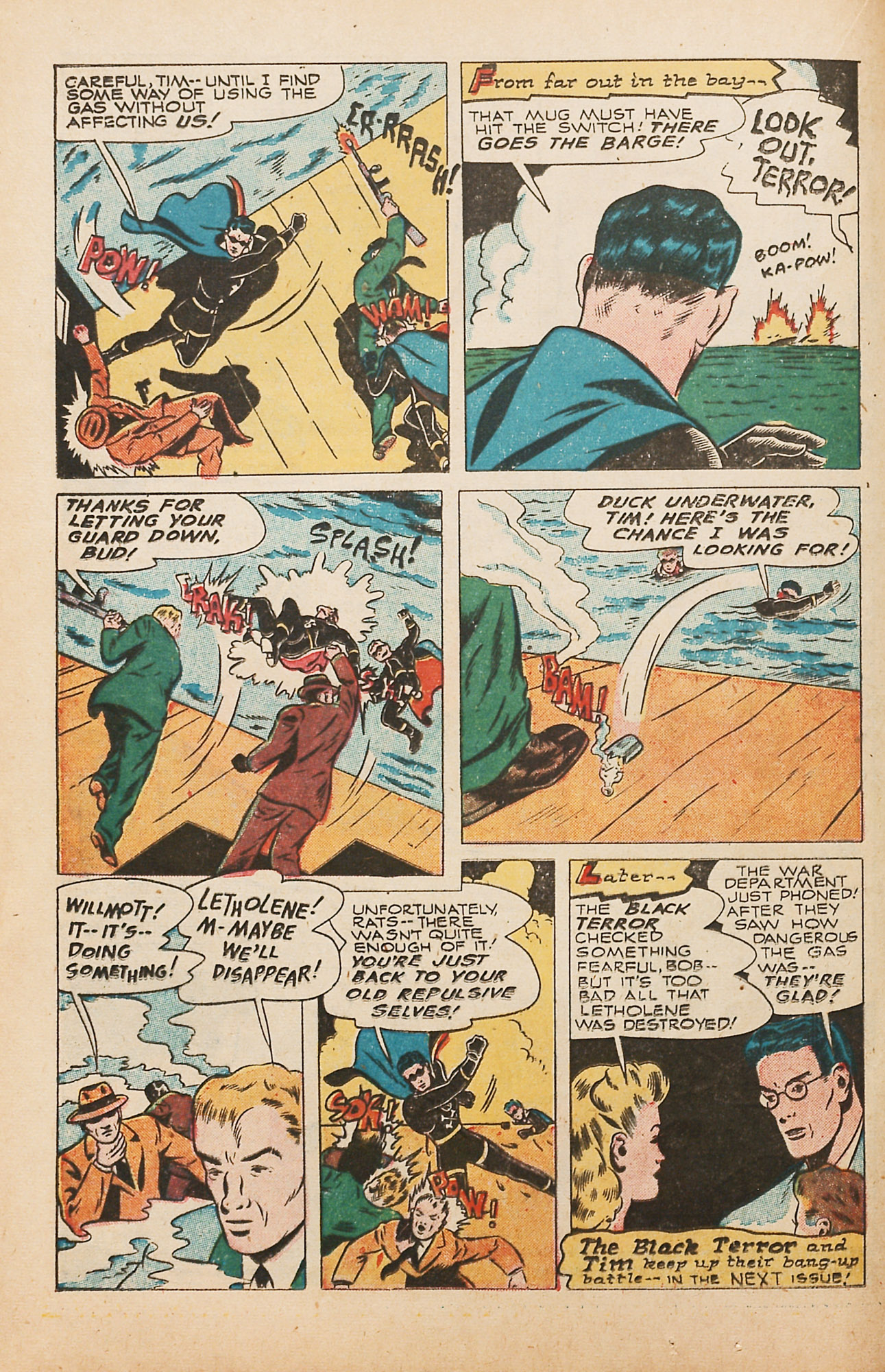 Black Terror, page 24. Black Terror. Public domain in the United States. Intended scans: Digital Comic Museum and Comic Book Plus. https://digitalcomicmuseum.com/