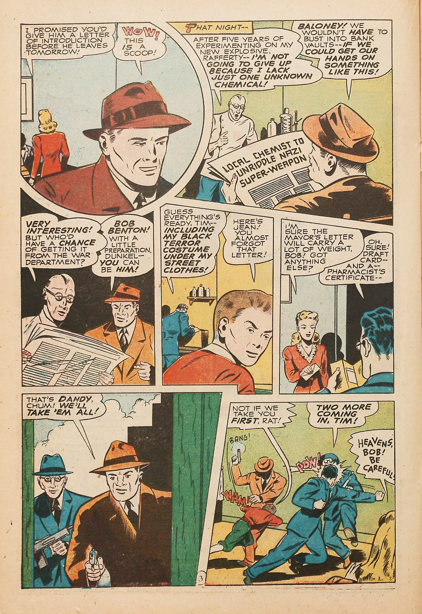 Black Terror, page 30. Black Terror. Public domain in the United States. Intended scans: Digital Comic Museum and Comic Book Plus. https://digitalcomicmuseum.com/