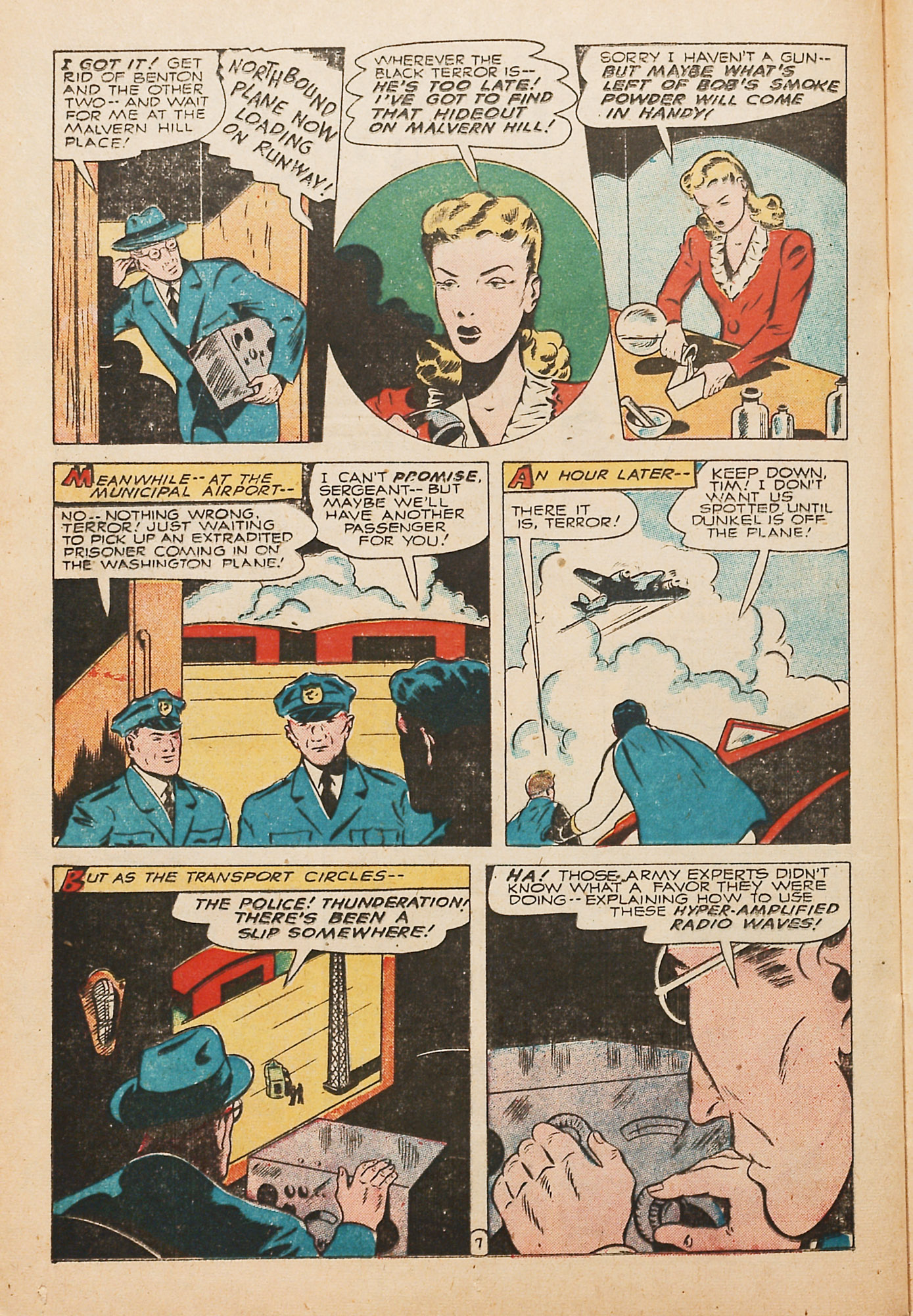 Black Terror, page 34. Black Terror. Public domain in the United States. Intended scans: Digital Comic Museum and Comic Book Plus. https://digitalcomicmuseum.com/