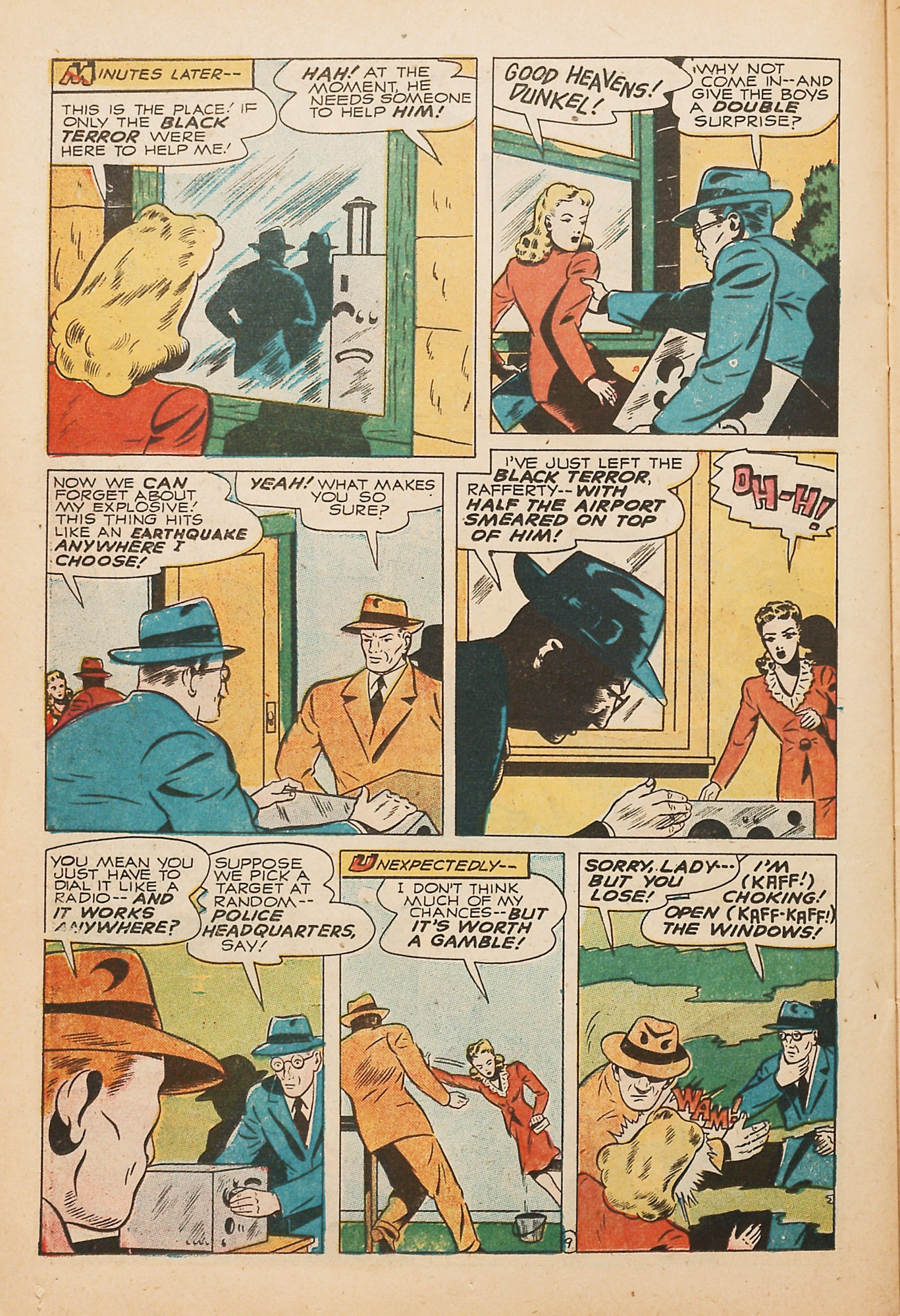 Black Terror, page 36. Black Terror. Public domain in the United States. Intended scans: Digital Comic Museum and Comic Book Plus. https://digitalcomicmuseum.com/