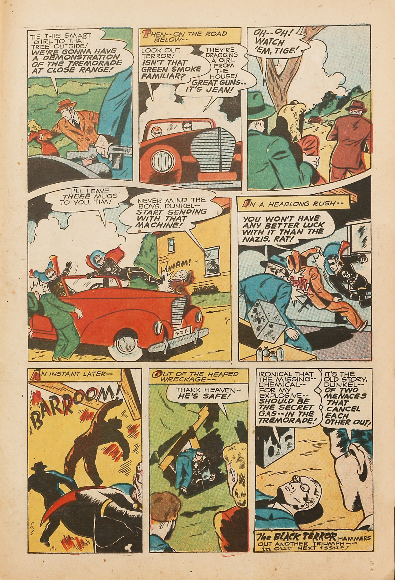 Black Terror, page 37. Black Terror. Public domain in the United States. Intended scans: Digital Comic Museum and Comic Book Plus. https://digitalcomicmuseum.com/