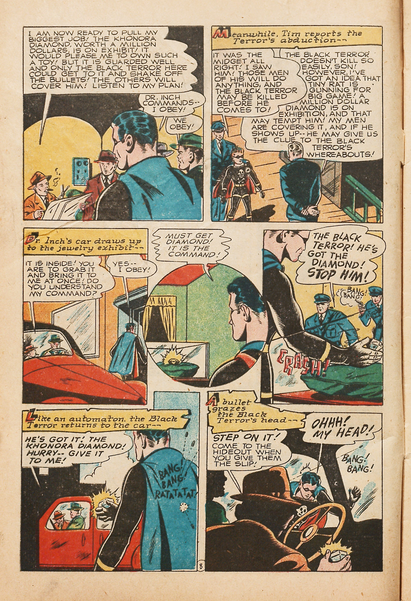 Black Terror, page 10. Black Terror. Public domain in the United States. Intended scans: Digital Comic Museum and Comic Book Plus. https://digitalcomicmuseum.com/