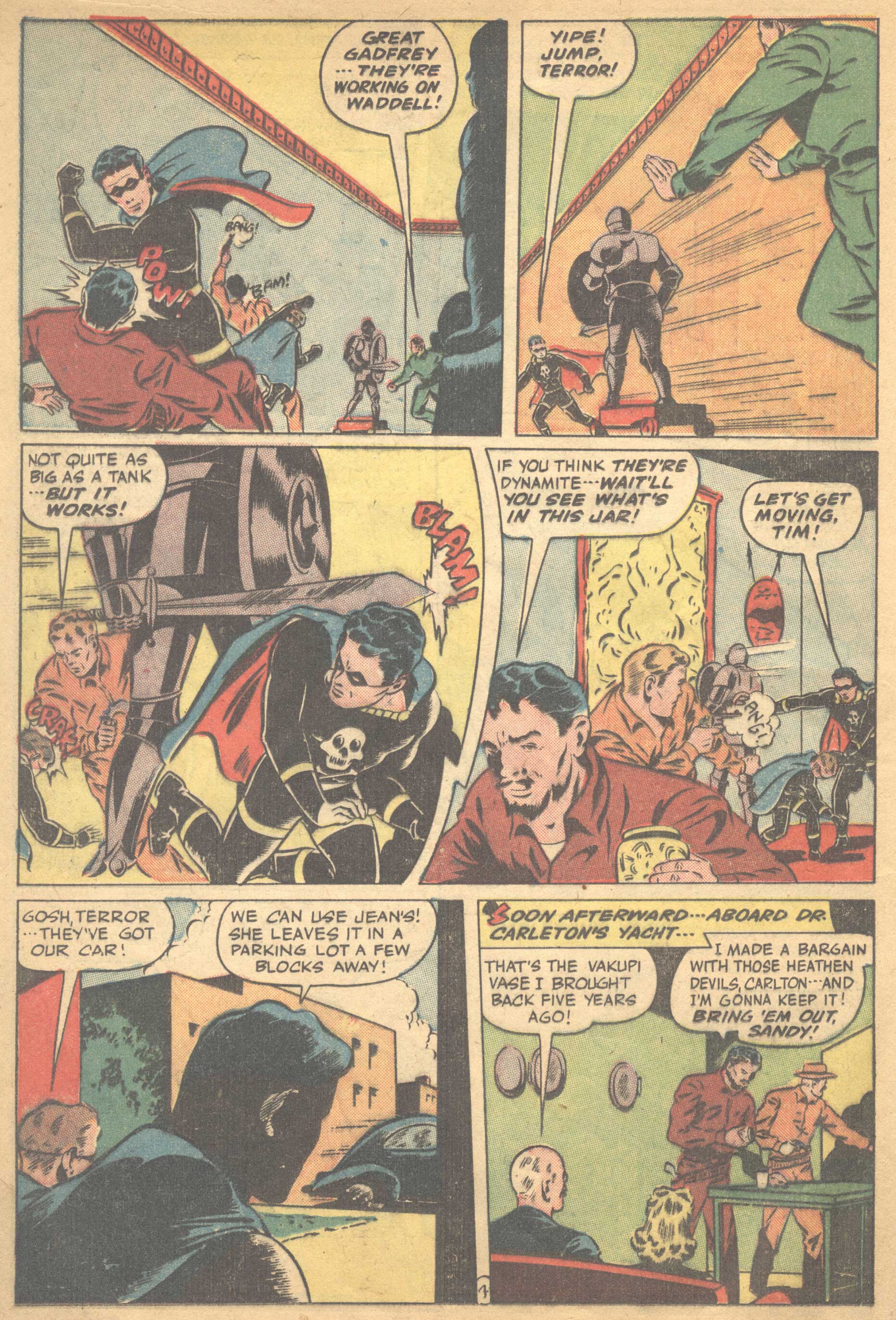 Black Terror, page 16. Black Terror. Public domain in the United States. Intended scans: Digital Comic Museum and Comic Book Plus. https://digitalcomicmuseum.com/