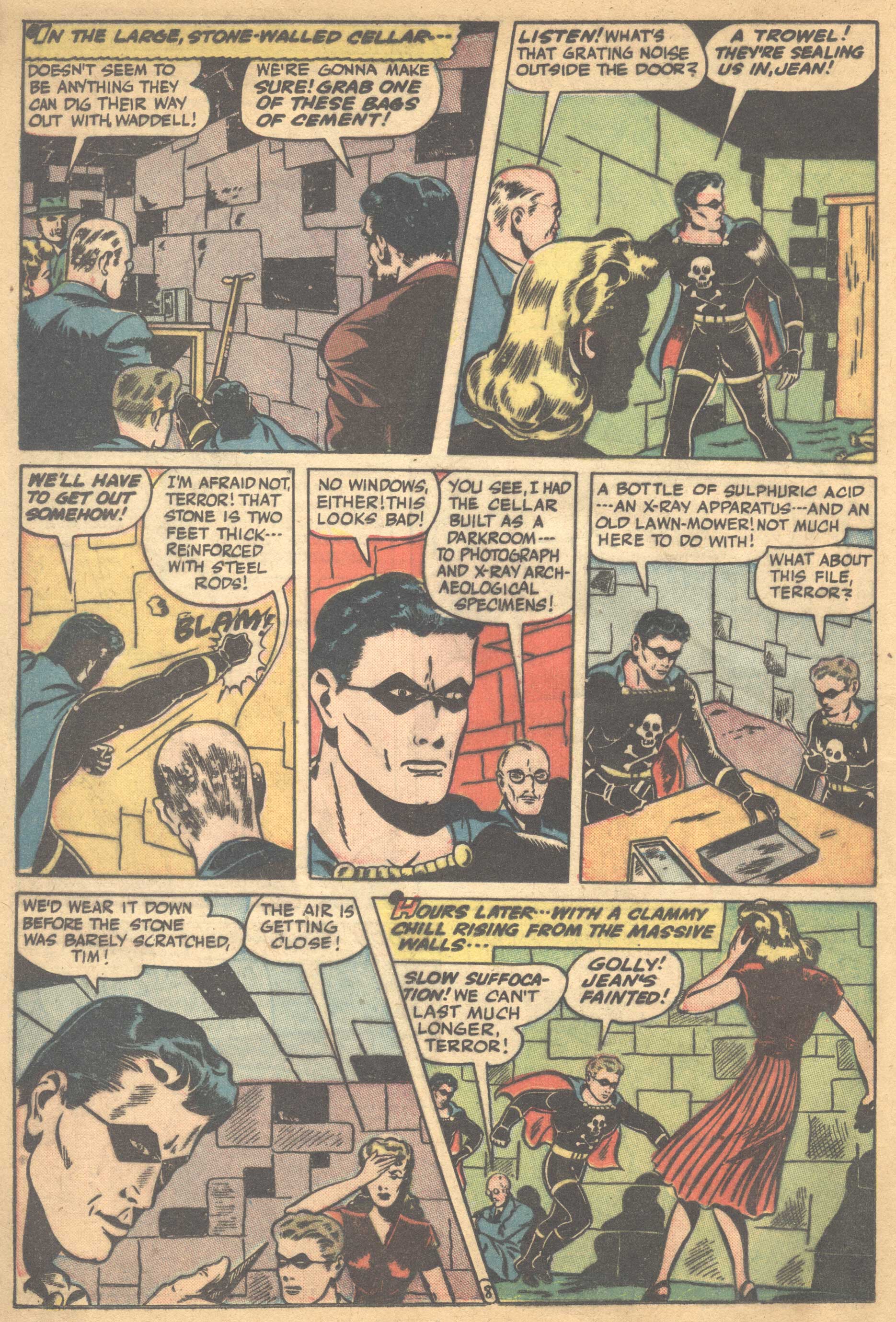 Black Terror, page 20. Black Terror. Public domain in the United States. Intended scans: Digital Comic Museum and Comic Book Plus. https://digitalcomicmuseum.com/