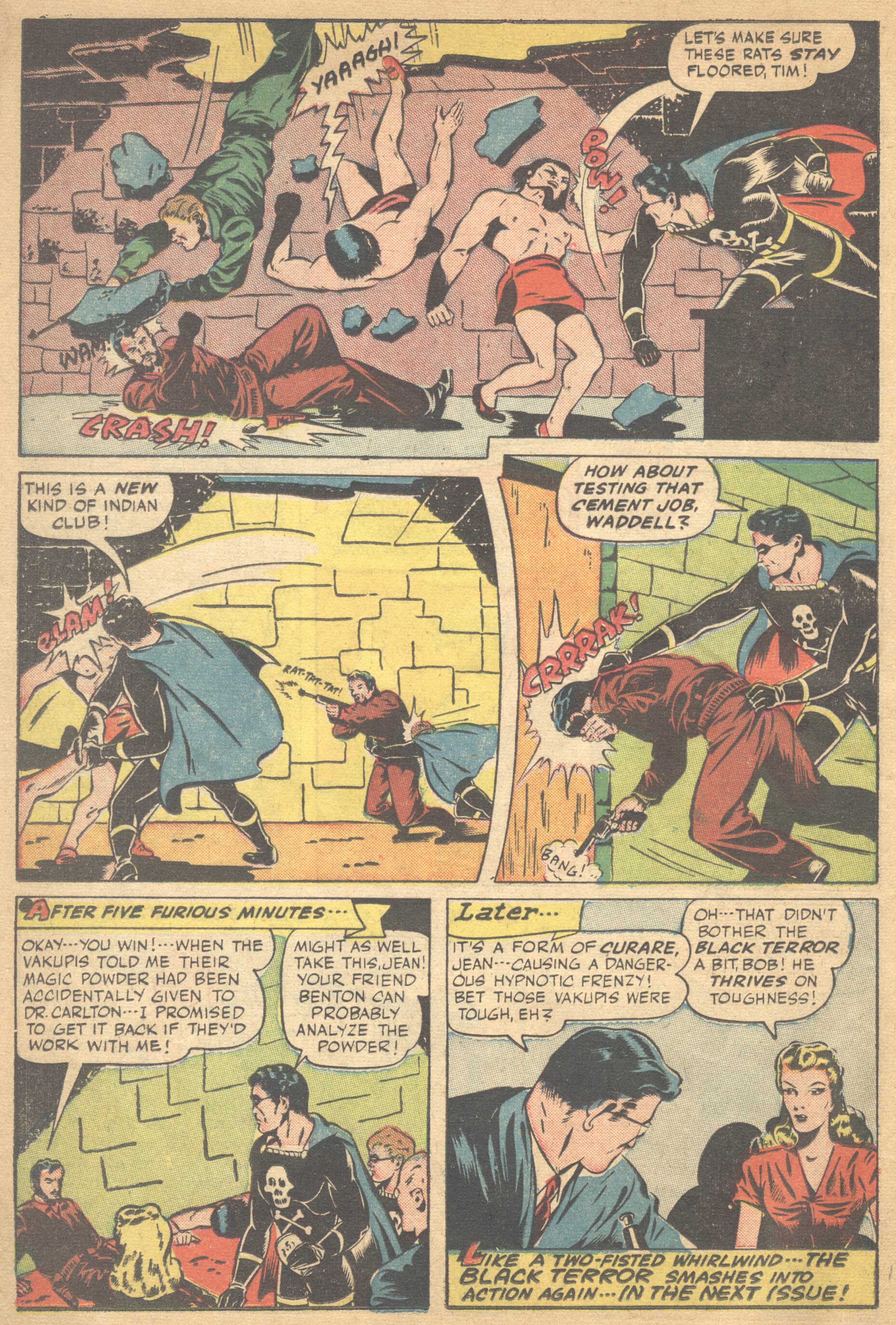 Black Terror, page 22. Black Terror. Public domain in the United States. Intended scans: Digital Comic Museum and Comic Book Plus. https://digitalcomicmuseum.com/
