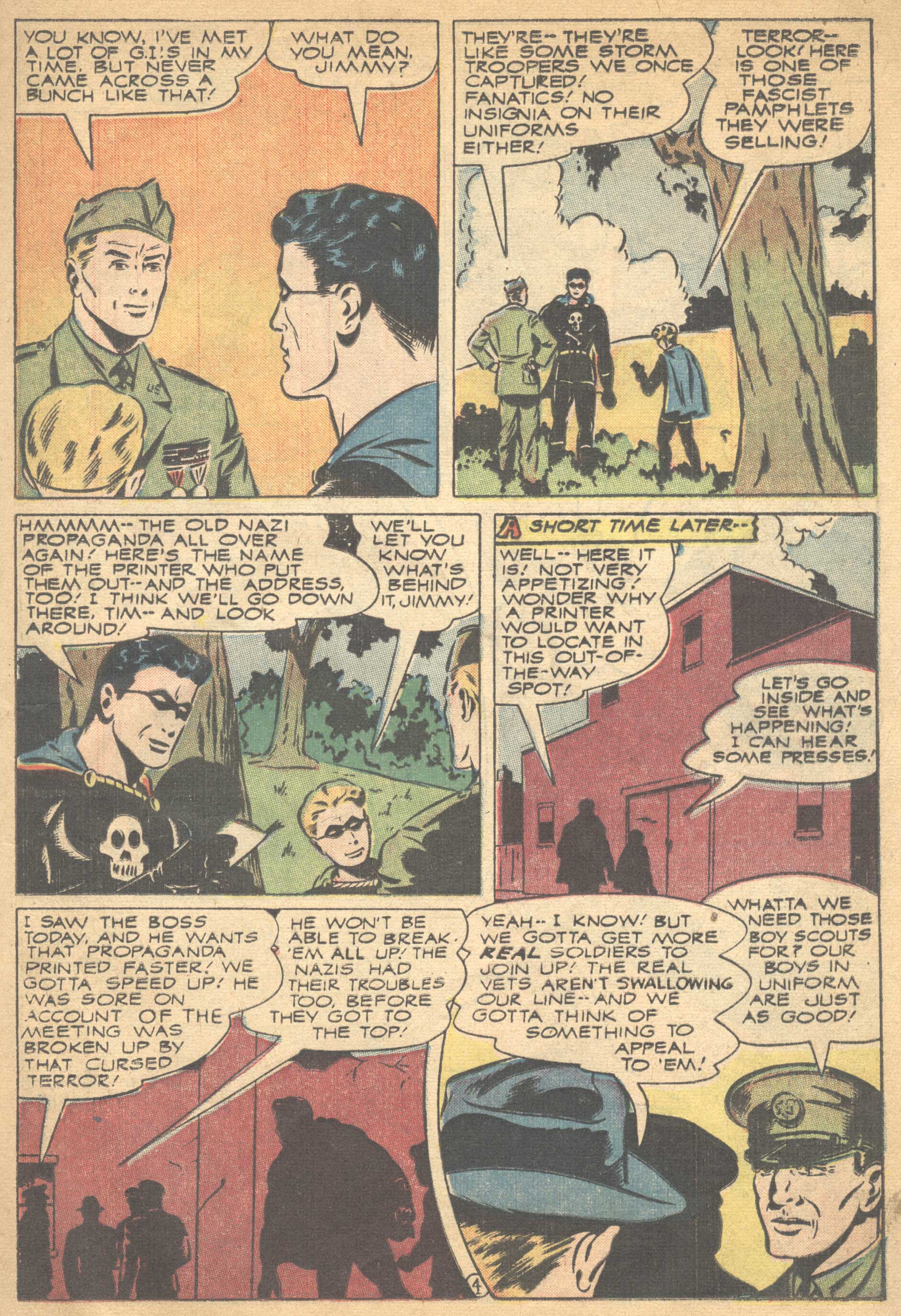 Black Terror, page 29. Black Terror. Public domain in the United States. Intended scans: Digital Comic Museum and Comic Book Plus. https://digitalcomicmuseum.com/