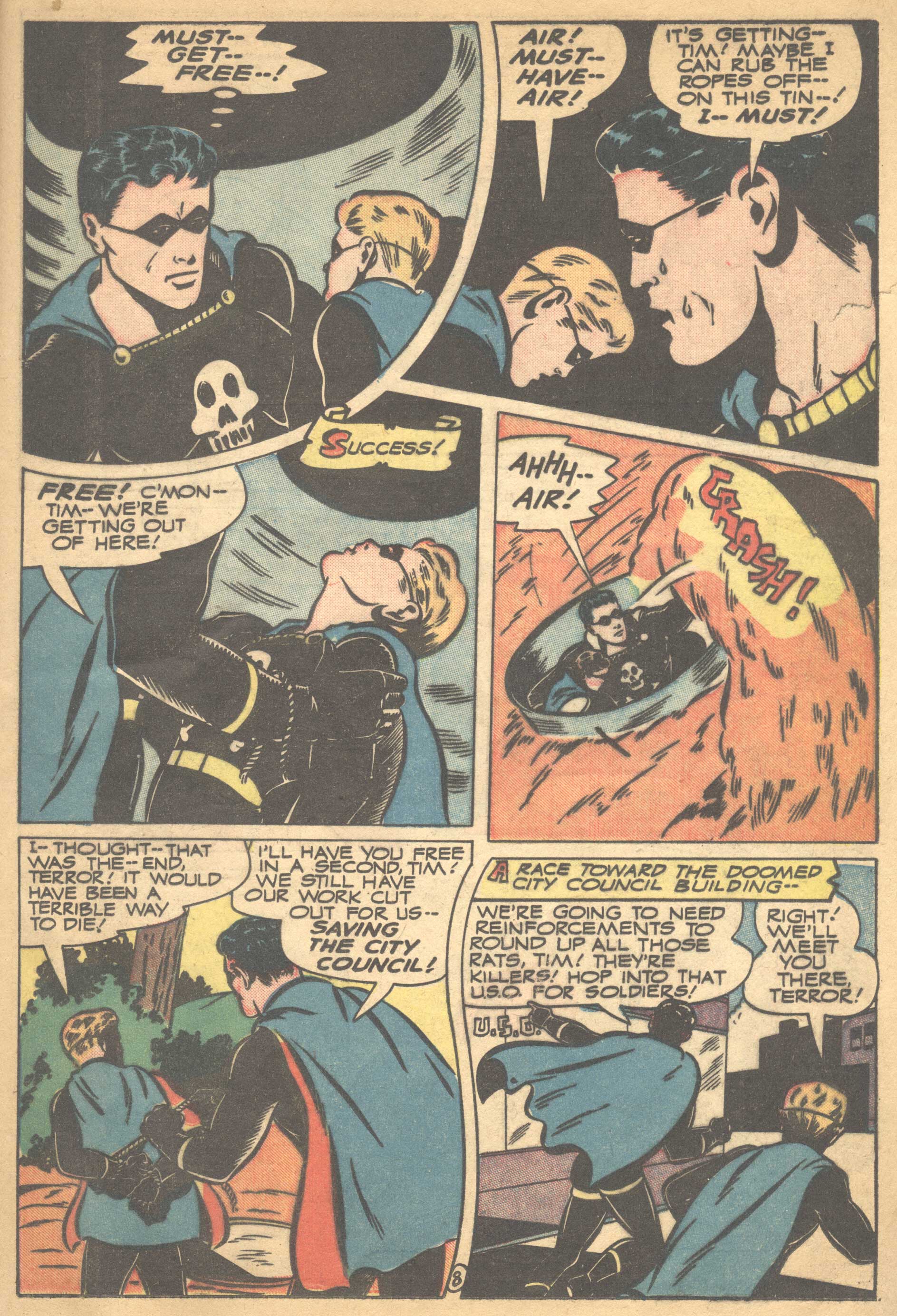 Black Terror, page 33. Black Terror. Public domain in the United States. Intended scans: Digital Comic Museum and Comic Book Plus. https://digitalcomicmuseum.com/