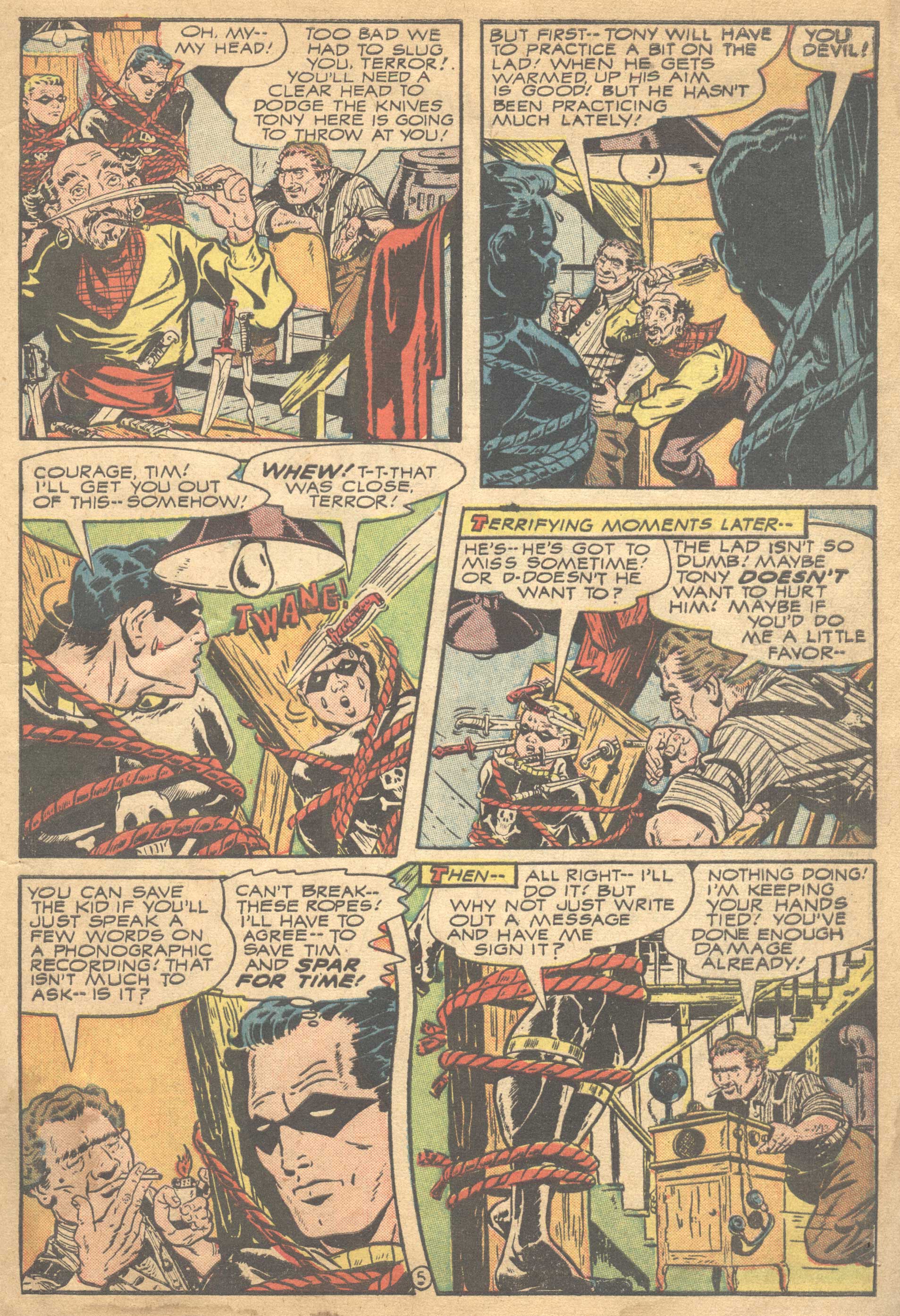 Black Terror, page 7. Black Terror. Public domain in the United States. Intended scans: Digital Comic Museum and Comic Book Plus. https://digitalcomicmuseum.com/