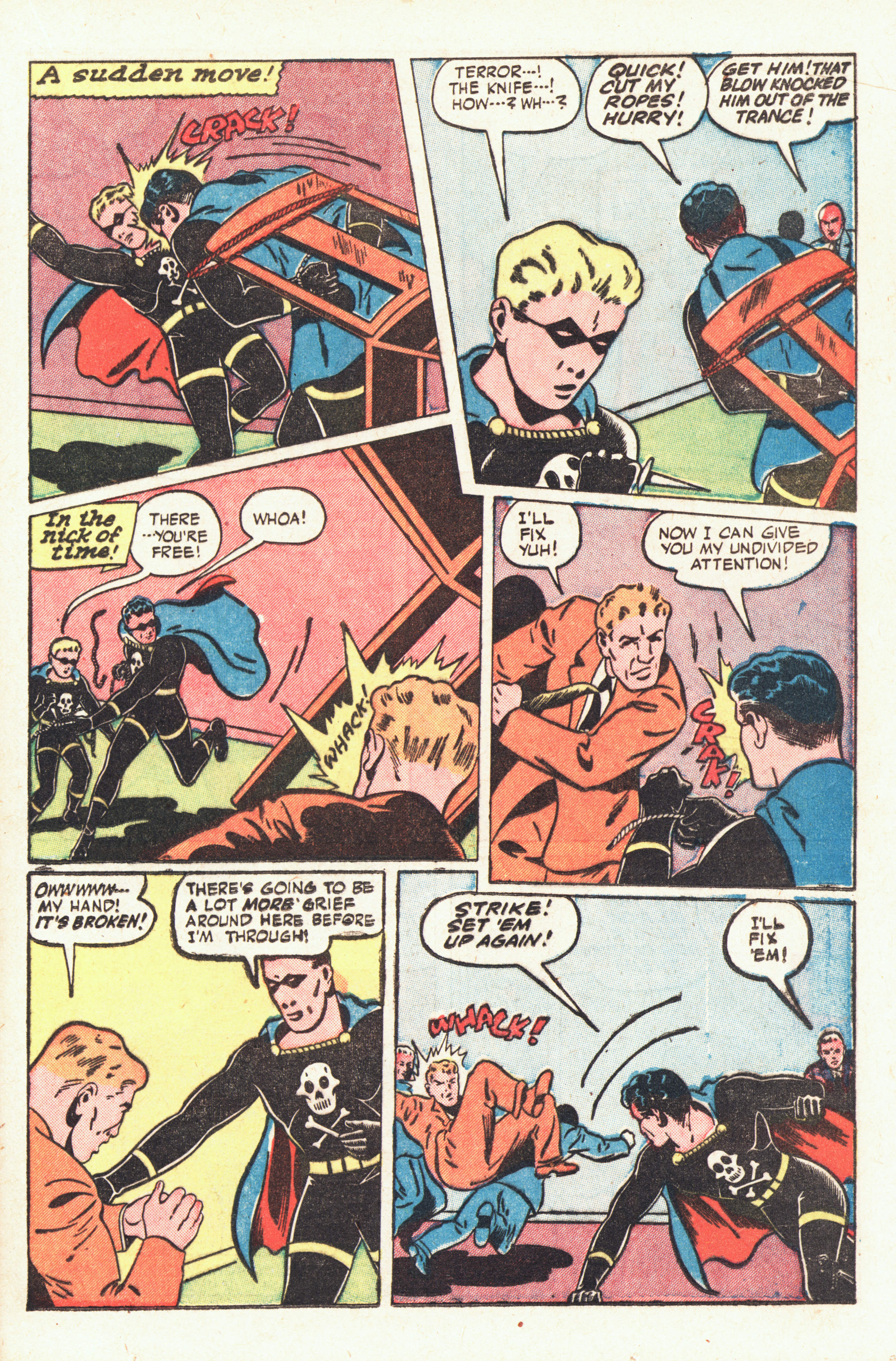 Black Terror, page 21. Black Terror. Public domain in the United States. Intended scans: Digital Comic Museum and Comic Book Plus. https://digitalcomicmuseum.com/