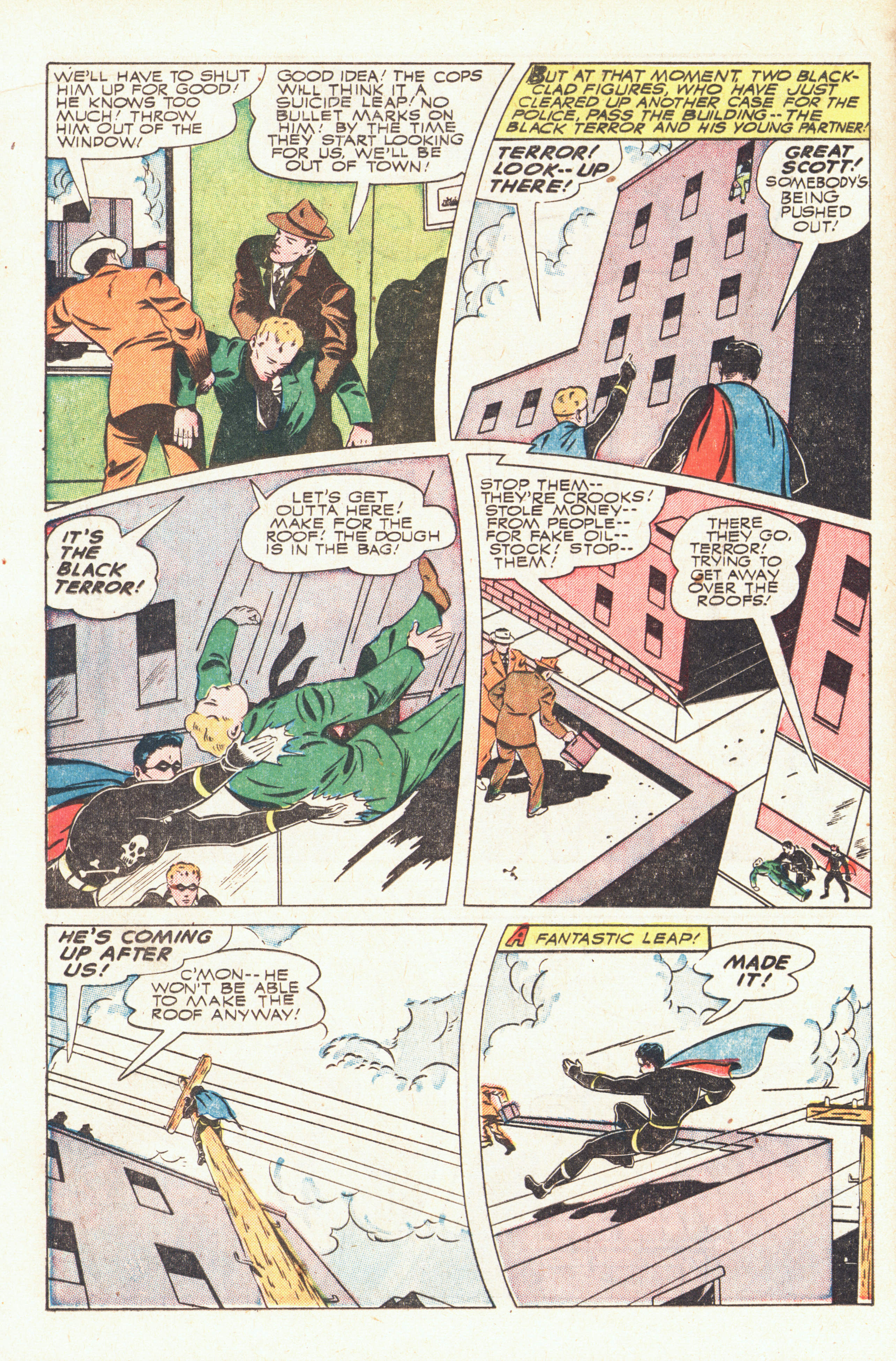 Black Terror, page 26. Black Terror. Public domain in the United States. Intended scans: Digital Comic Museum and Comic Book Plus. https://digitalcomicmuseum.com/