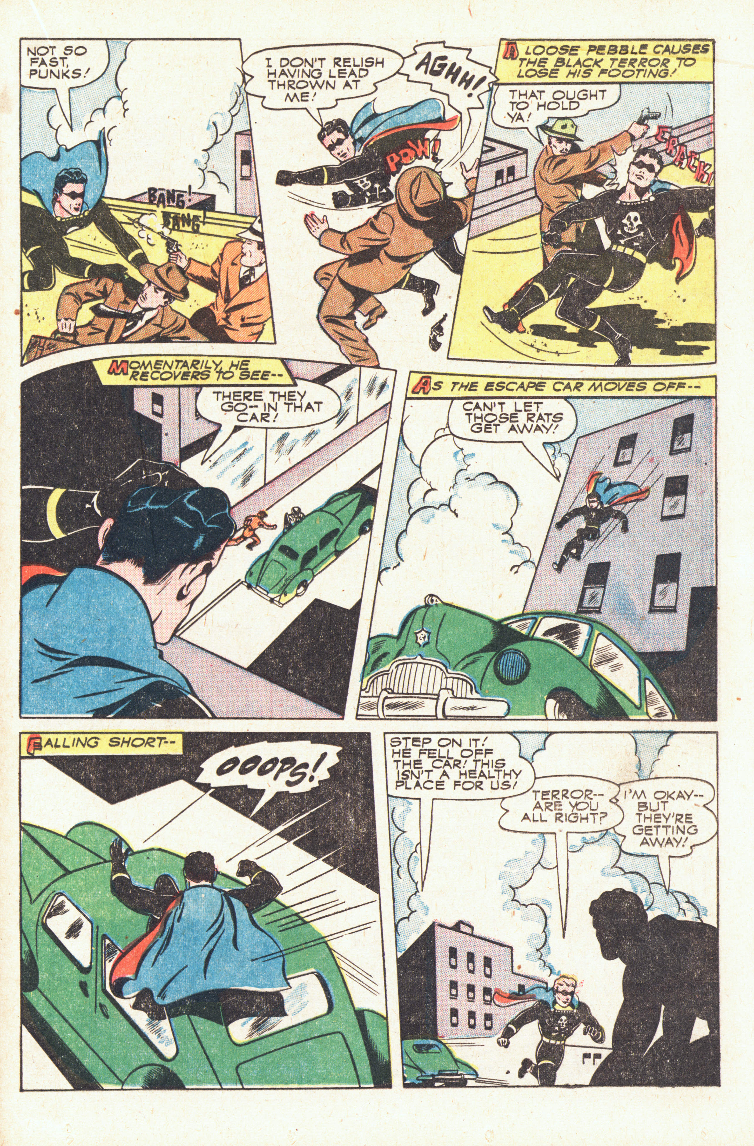 Black Terror, page 27. Black Terror. Public domain in the United States. Intended scans: Digital Comic Museum and Comic Book Plus. https://digitalcomicmuseum.com/