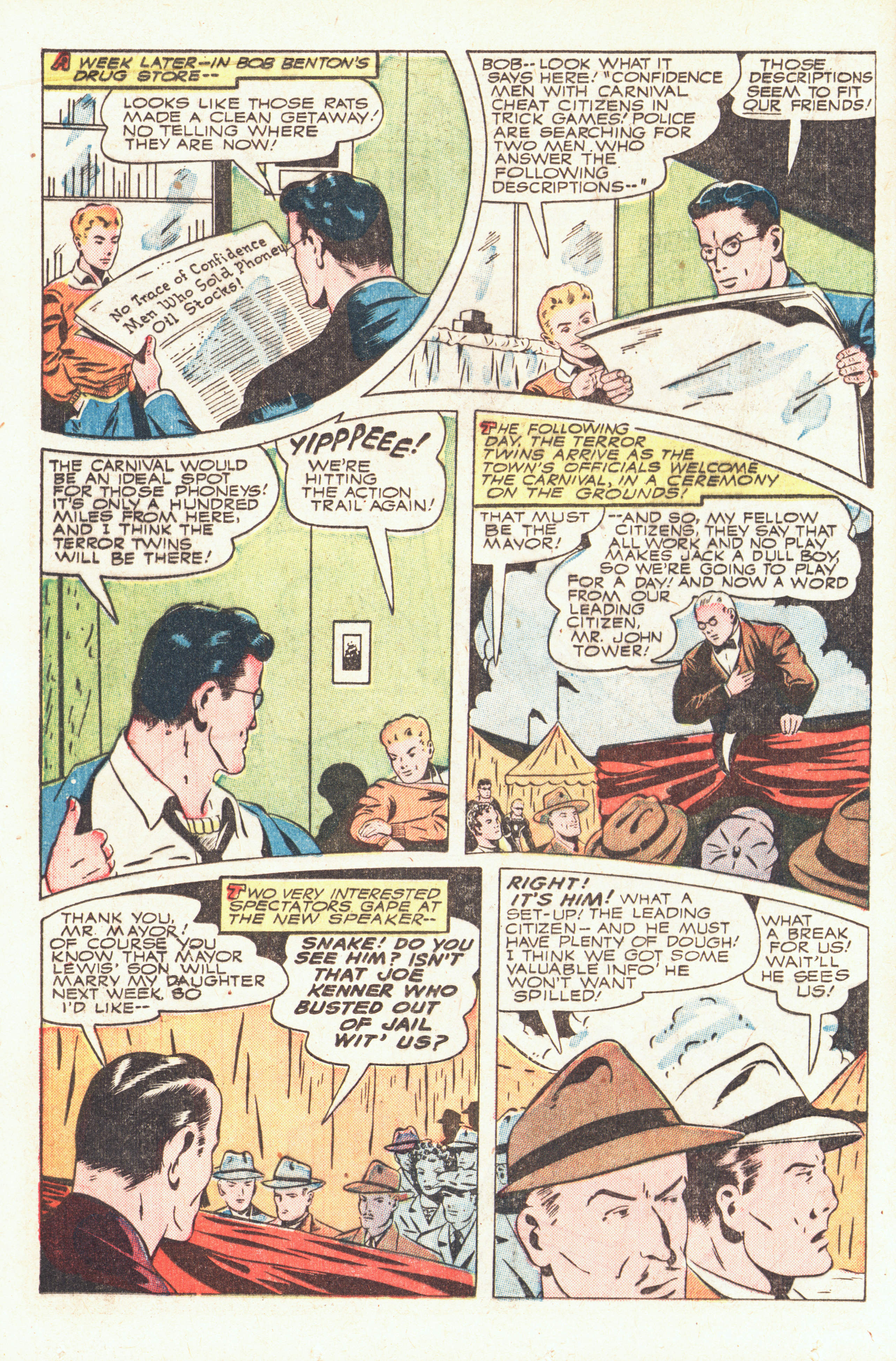 Black Terror, page 28. Black Terror. Public domain in the United States. Intended scans: Digital Comic Museum and Comic Book Plus. https://digitalcomicmuseum.com/