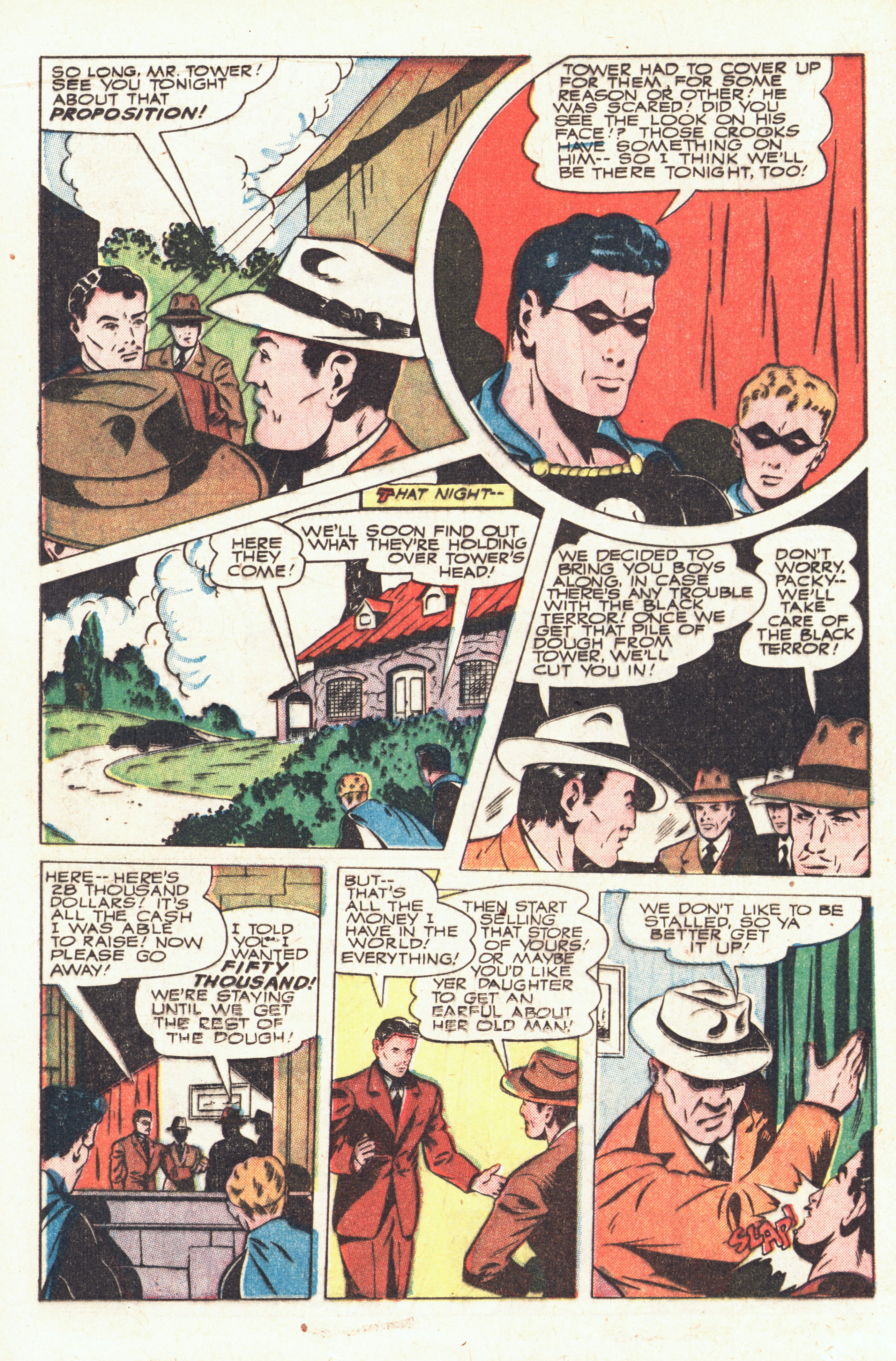 Black Terror, page 30. Black Terror. Public domain in the United States. Intended scans: Digital Comic Museum and Comic Book Plus. https://digitalcomicmuseum.com/