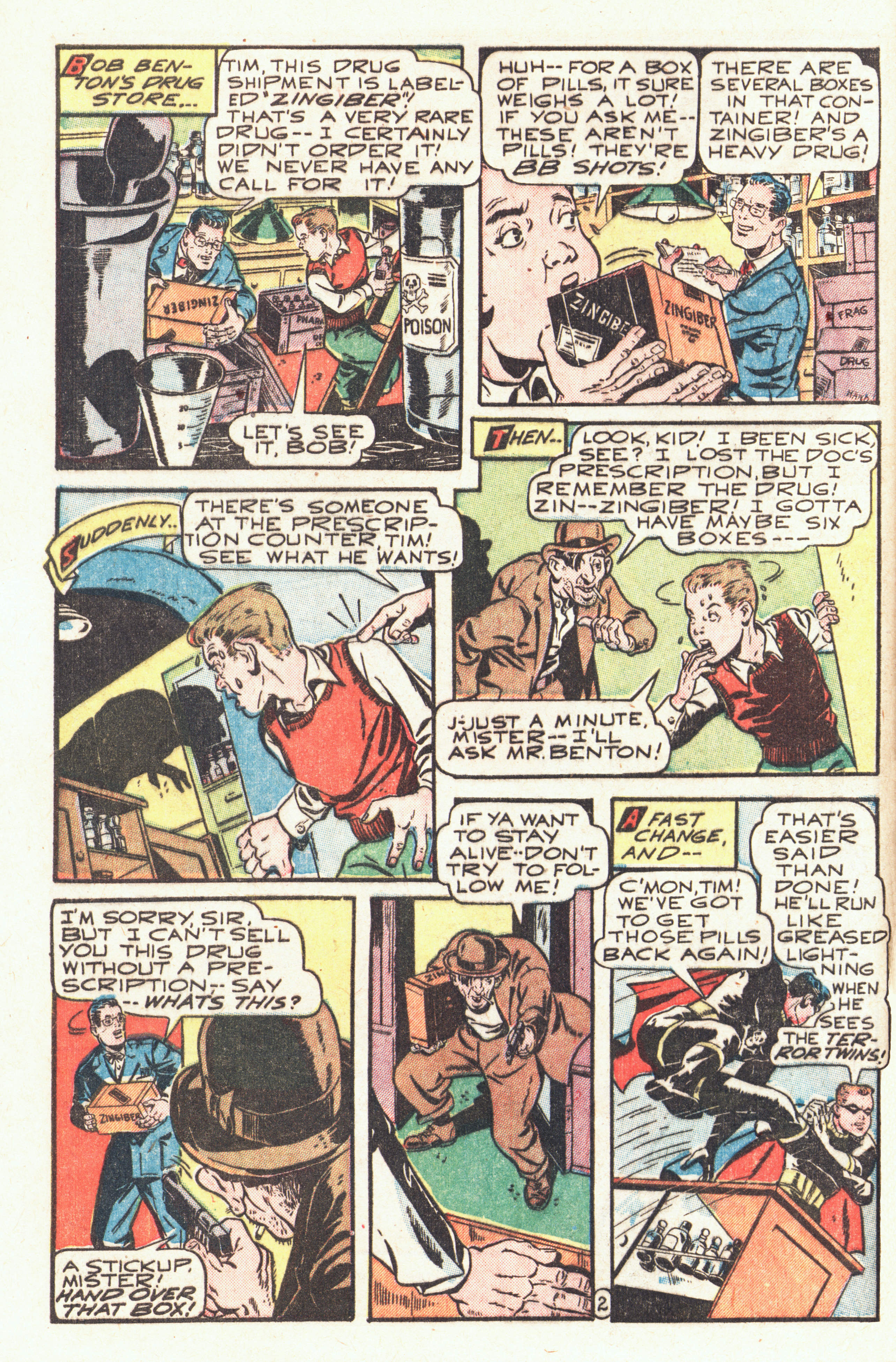Black Terror, page 4. Black Terror. Public domain in the United States. Intended scans: Digital Comic Museum and Comic Book Plus. https://digitalcomicmuseum.com/