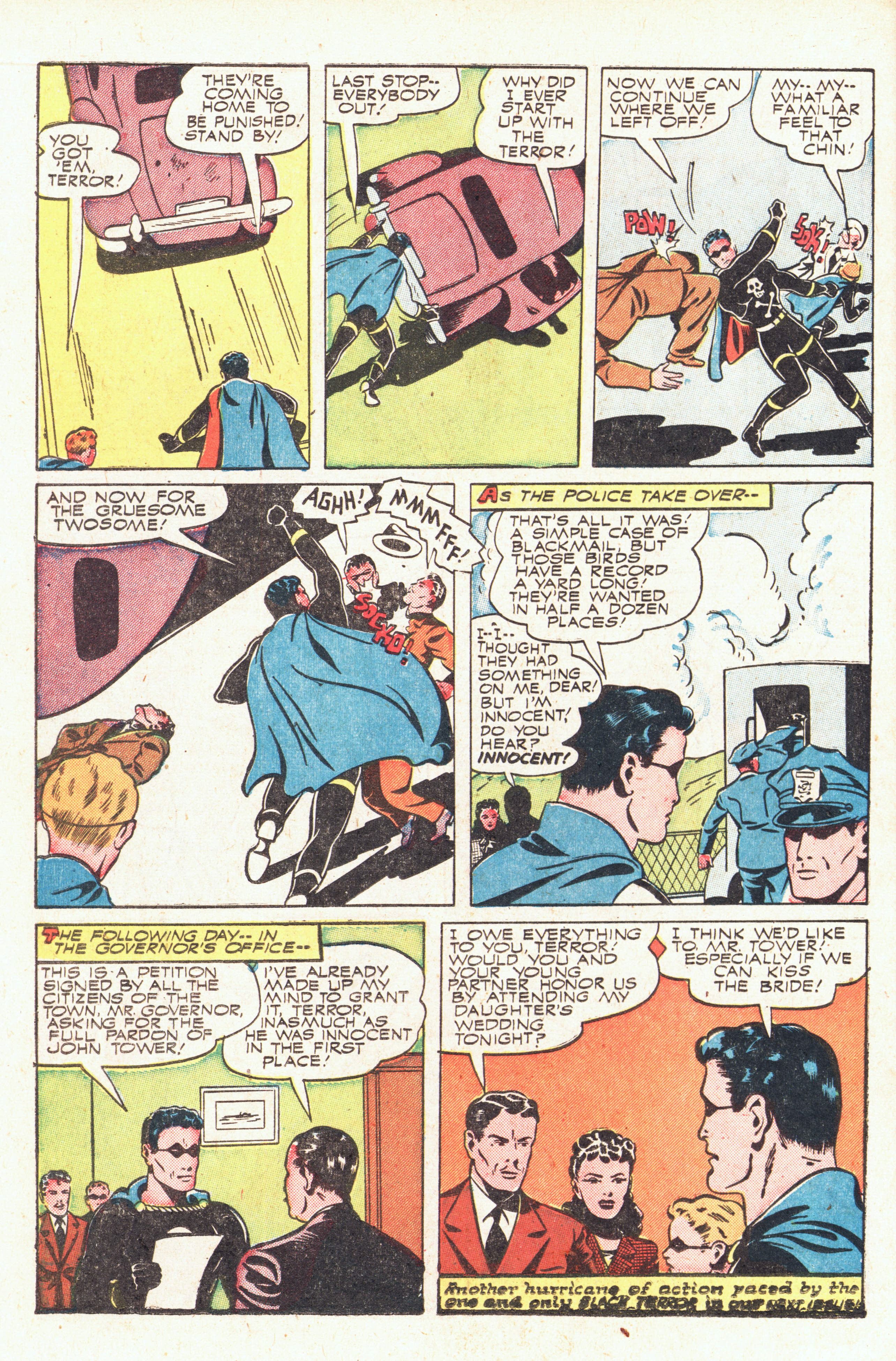 Black Terror, page 34. Black Terror. Public domain in the United States. Intended scans: Digital Comic Museum and Comic Book Plus. https://digitalcomicmuseum.com/