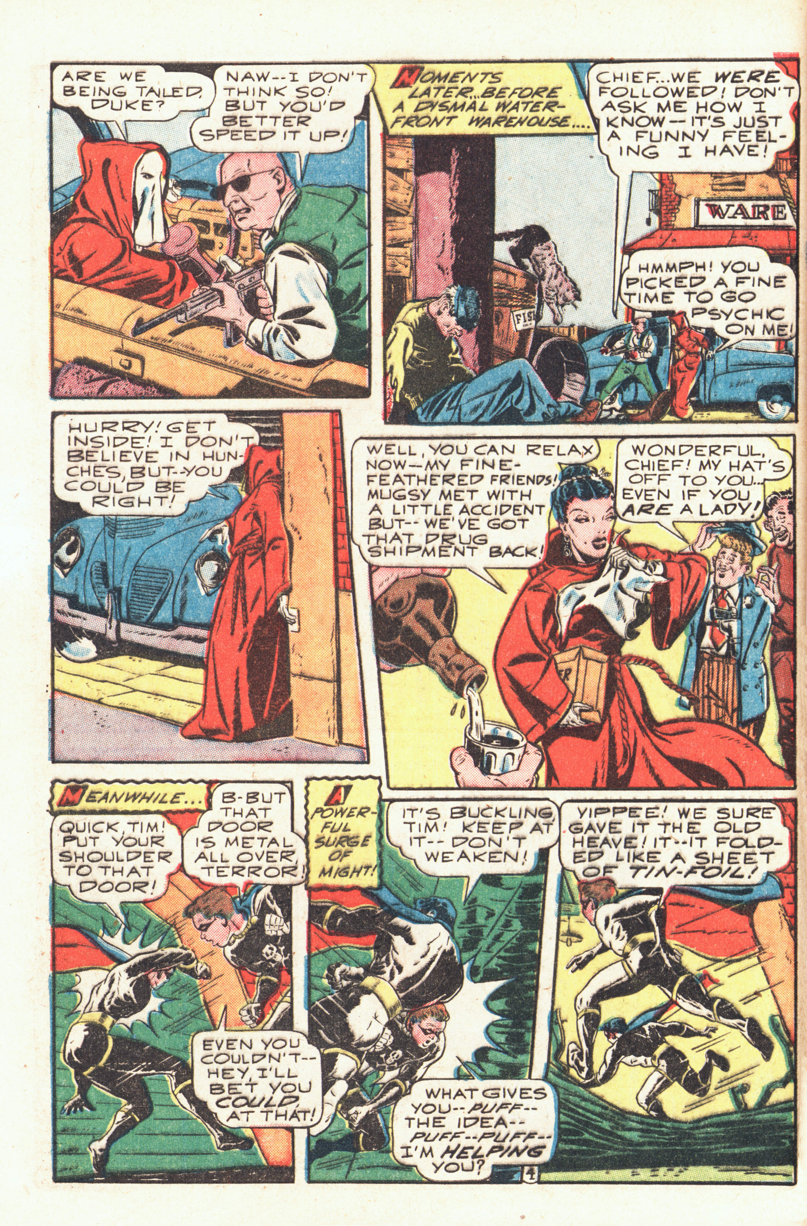 Black Terror, page 6. Black Terror. Public domain in the United States. Intended scans: Digital Comic Museum and Comic Book Plus. https://digitalcomicmuseum.com/