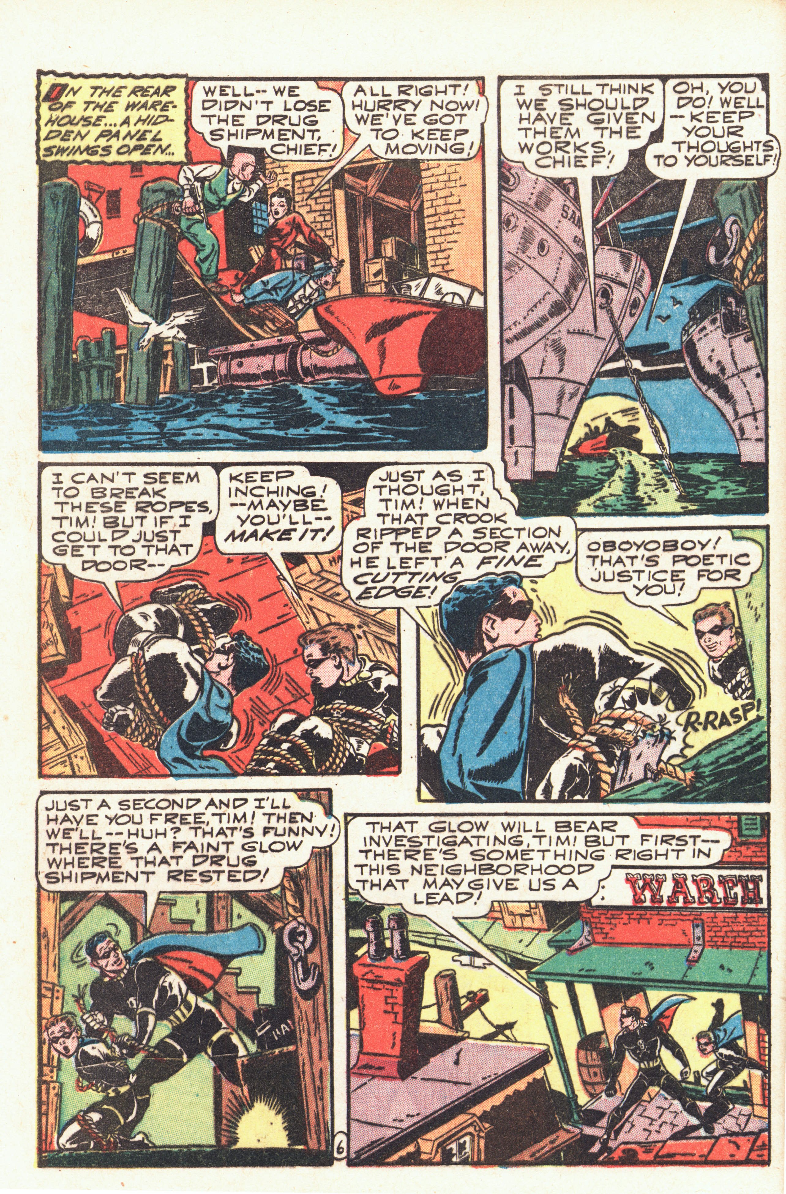 Black Terror, page 8. Black Terror. Public domain in the United States. Intended scans: Digital Comic Museum and Comic Book Plus. https://digitalcomicmuseum.com/