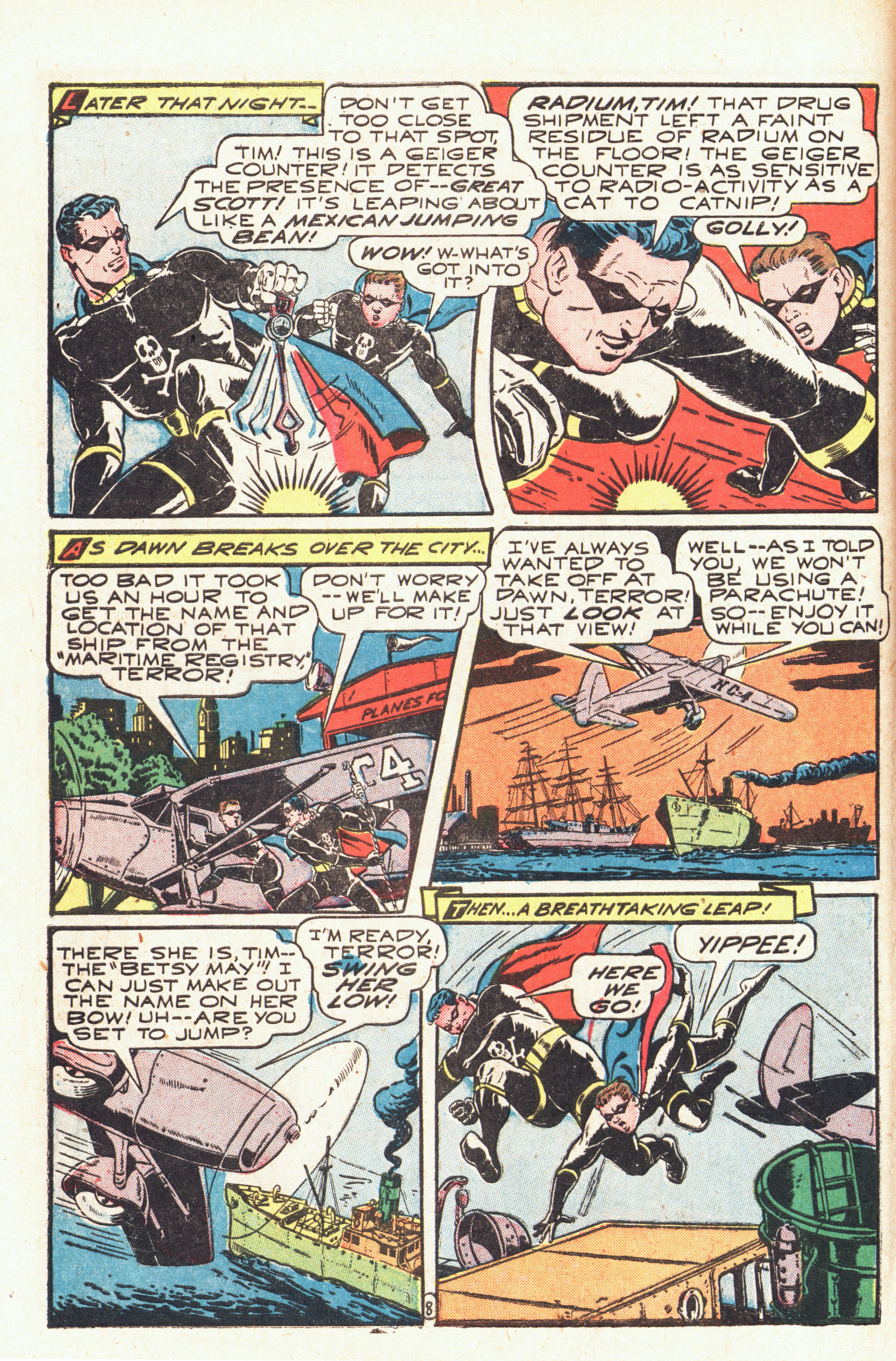 Black Terror, page 10. Black Terror. Public domain in the United States. Intended scans: Digital Comic Museum and Comic Book Plus. https://digitalcomicmuseum.com/