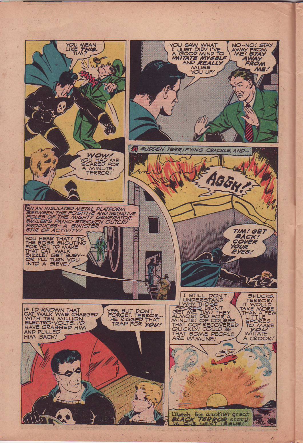 Black Terror, page 13. Black Terror. Public domain in the United States. Intended scans: Digital Comic Museum and Comic Book Plus. https://digitalcomicmuseum.com/