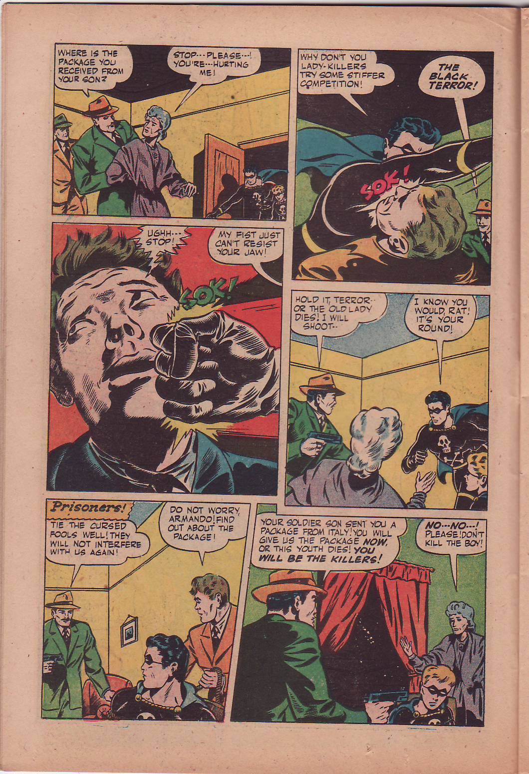 Black Terror, page 17. Black Terror. Public domain in the United States. Intended scans: Digital Comic Museum and Comic Book Plus. https://digitalcomicmuseum.com/